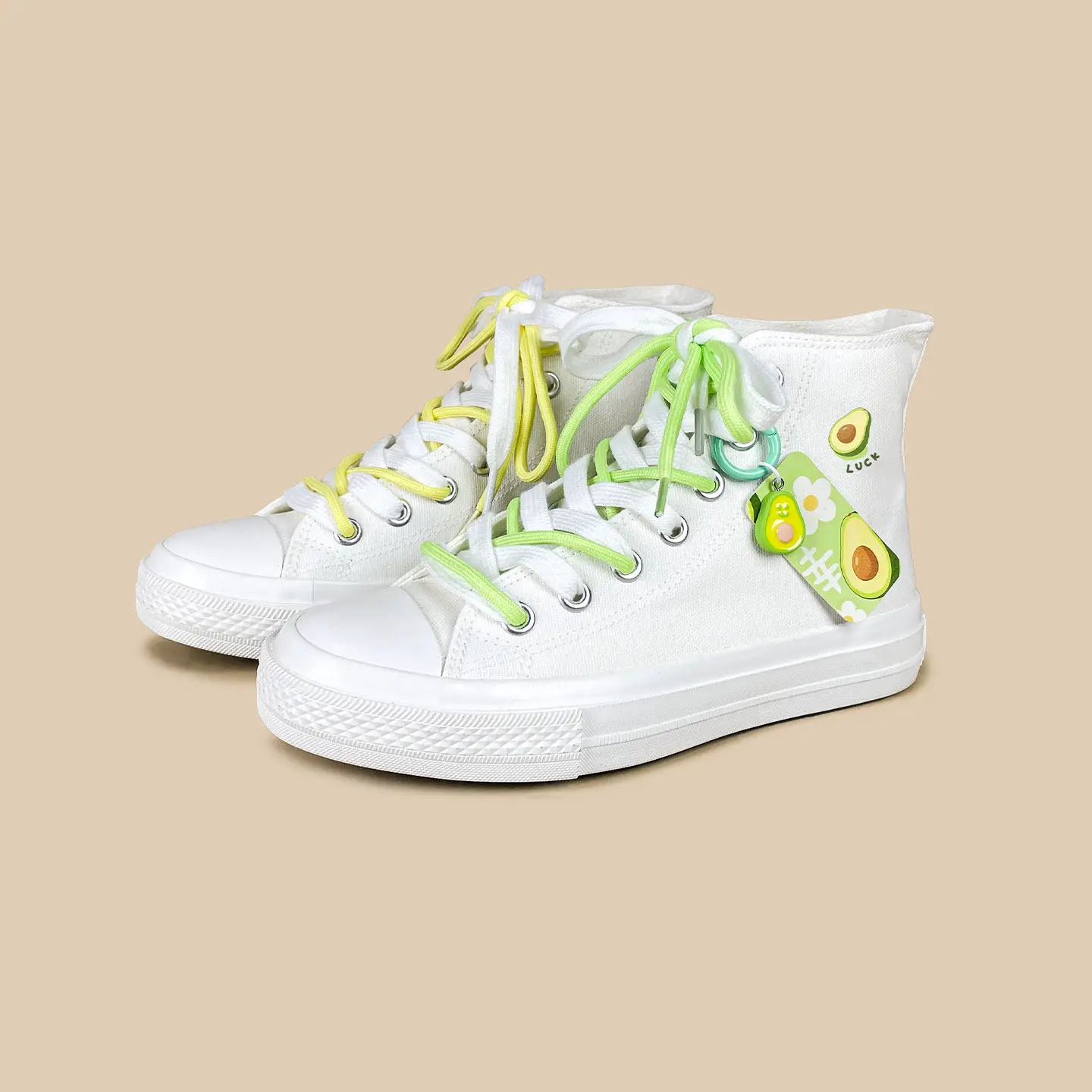 Original Cute Avocado Print High-top Canvas Sneakers Women's Kawaii Platform Shoes For Spring Casual Street Style
Original Cute Avocado Print High-top Canvas Sneakers Women's Kawaii Platform Shoes For Spring Casual Street Style