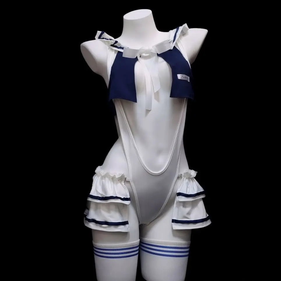 Sexy Lingerie Anime Student Cosplay Costumes Exotic Bodysuit Cute Hollow Out Open Crotch Schoolgirl Uniform Nightclub Bar Outfit
Sexy Lingerie Anime Student Cosplay Costumes Exotic Bodysuit Cute Hollow Out Open Crotch Schoolgirl Uniform Nightclub Bar Outfit