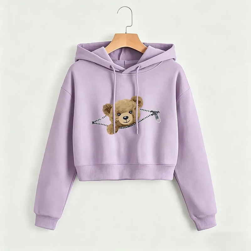 Graphic Cartoon Bear Autumn Winter Cropped Sweatshirt Crop Top Hoodie Y2k Sweatshirts Gothic Casual Style Clothes
Graphic Cartoon Bear Autumn Winter Cropped Sweatshirt Crop Top Hoodie Y2k Sweatshirts Gothic Casual Style Clothes