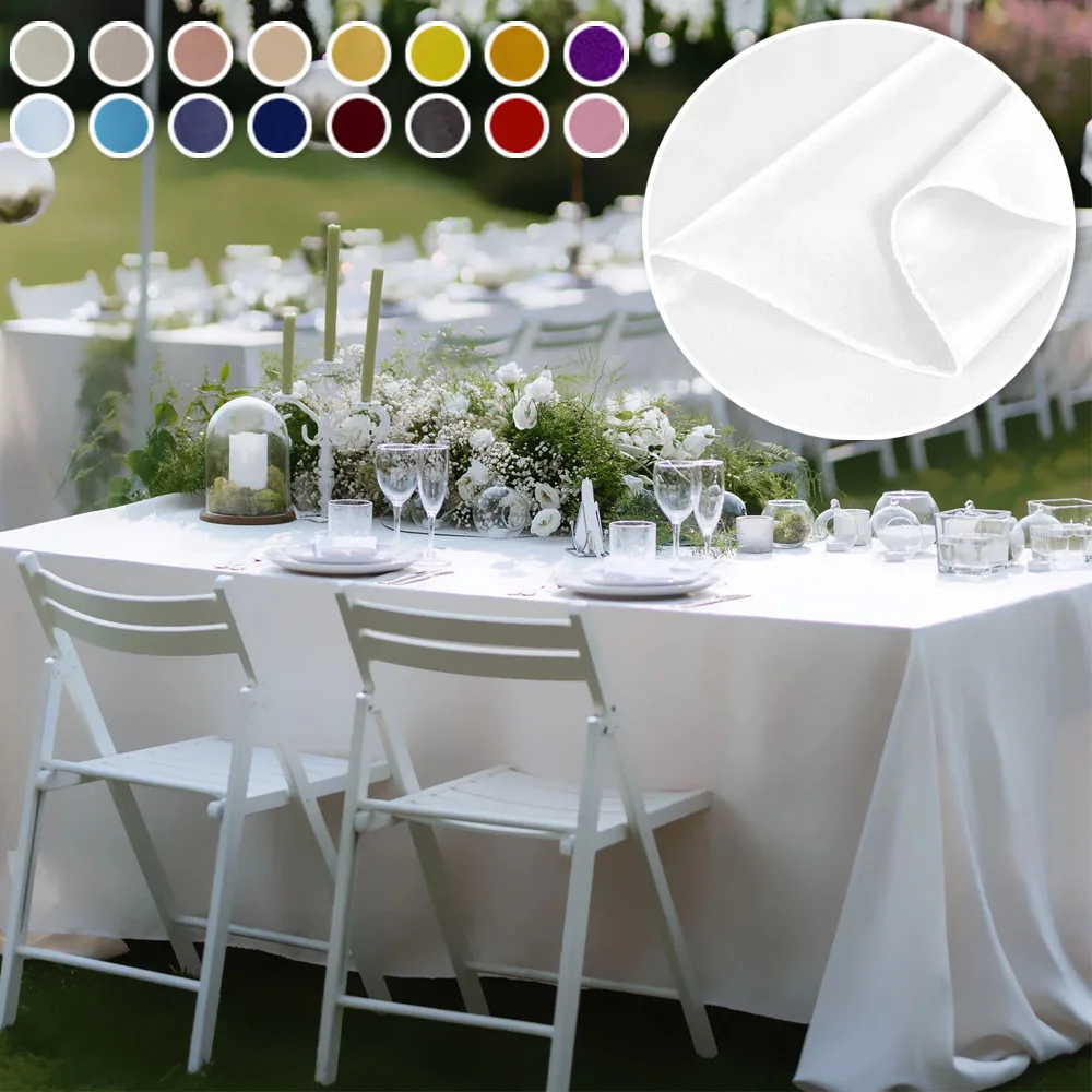 Rectangle Tablecloth Satin Table Cloth Bright Smooth White Pink Solid Color Table Cover Wedding Party Supplies Table Decors 식탁보
Rectangle Tablecloth Satin Table Cloth Bright Smooth White Pink Solid Color Table Cover Wedding Party Supplies Table Decors 식탁보