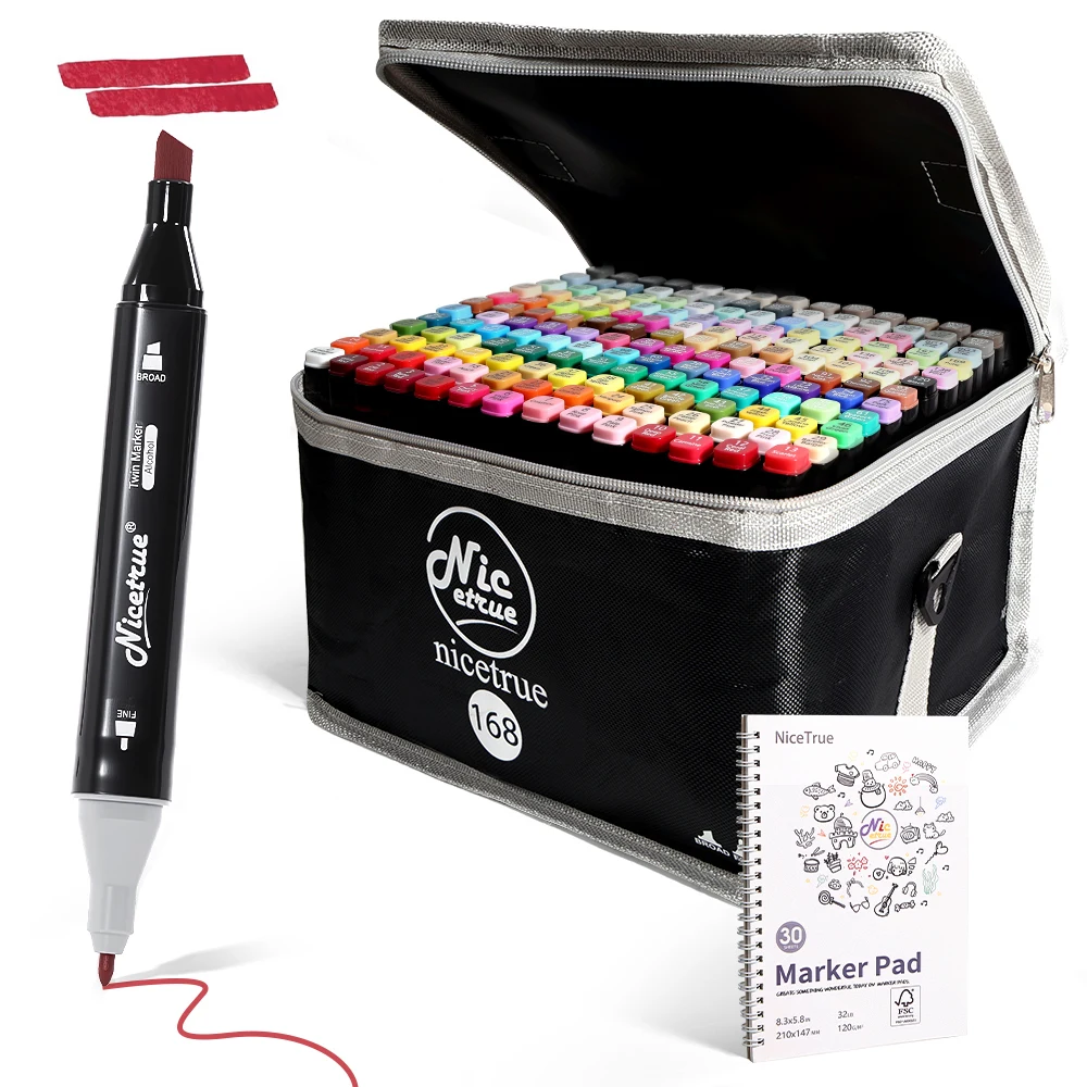 Nicetrue Dual Tip Alcohol Art Markers for Card Makers Greeting Cards Invitation DIY Craft Card Making Art Supplies Set
Nicetrue Dual Tip Alcohol Art Markers for Card Makers Greeting Cards Invitation DIY Craft Card Making Art Supplies Set