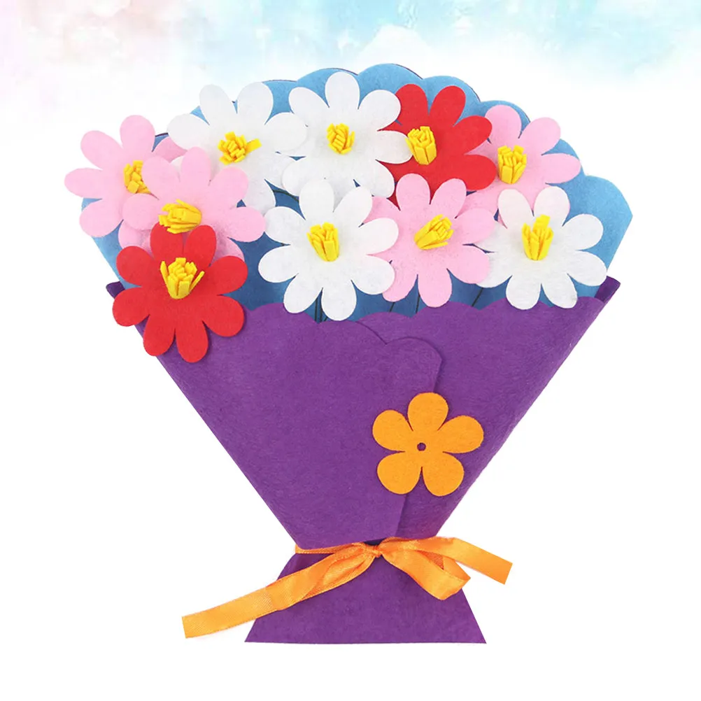 3Pcs DIY Bouquet Package Creative Non-Woven Flower Craft Set for Kids Educational Handmade Material Kit Purple Bright Colors
3Pcs DIY Bouquet Package Creative Non-Woven Flower Craft Set for Kids Educational Handmade Material Kit Purple Bright Colors