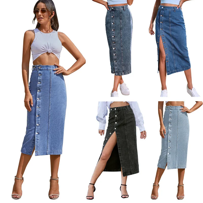 Lucyever Denim Skirt for Women Summer 2025 Vintage Side Split with Buttons Long Skirt Female Fashion High Waist Maxi Jean Skirts
Lucyever Denim Skirt for Women Summer 2025 Vintage Side Split with Buttons Long Skirt Female Fashion High Waist Maxi Jean Skirts