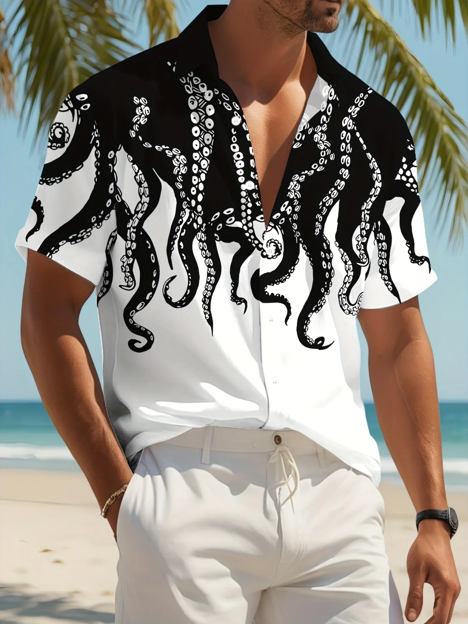 Men's Casual Vacation Shirt SummerMan Women Short Sleeve Hawaiian Fashion Print Breathable Beach Tops
Men's Casual Vacation Shirt SummerMan Women Short Sleeve Hawaiian Fashion Print Breathable Beach Tops