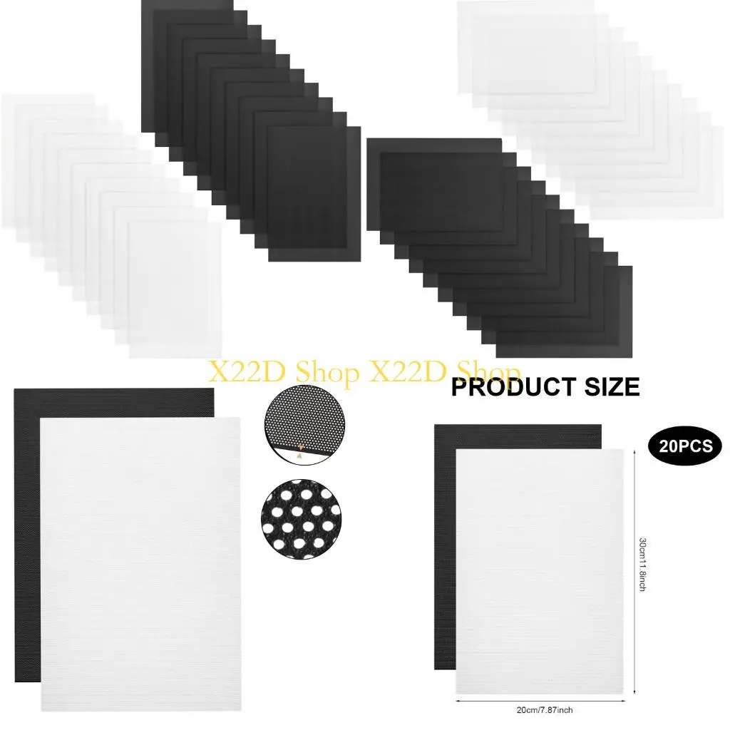 X22D 20Pcs White Black 0.5mm Printable PVC Mesh Sheets PVC Net Sheets
X22D 20Pcs White Black 0.5mm Printable PVC Mesh Sheets PVC Net Sheets