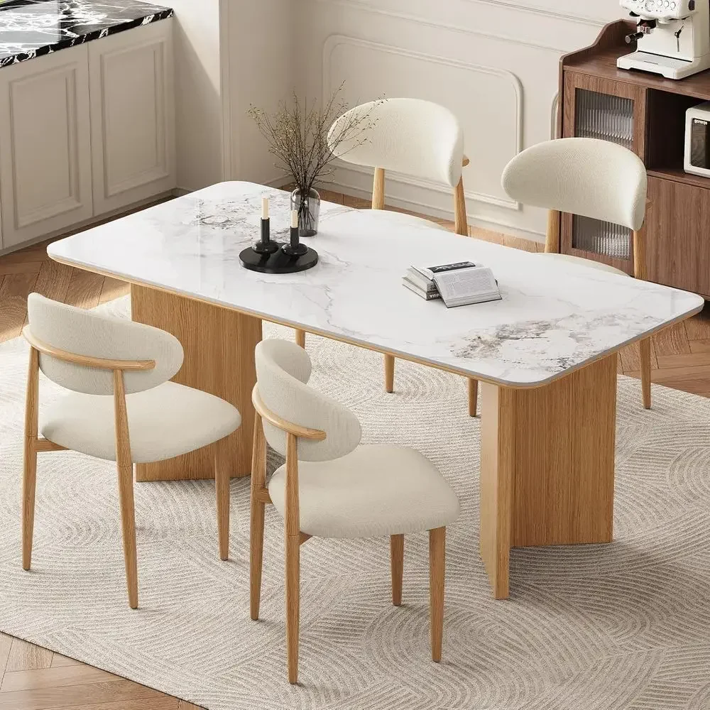 Dining Chairs Set o 4 ern Upholstered armhouse Dining Room Chair with Metal Legs, Walnut Leg/Beige (Beige Seat/Wood-Grain Metal
Dining Chairs Set o 4 ern Upholstered armhouse Dining Room Chair with Metal Legs, Walnut Leg/Beige (Beige Seat/Wood-Grain Metal
