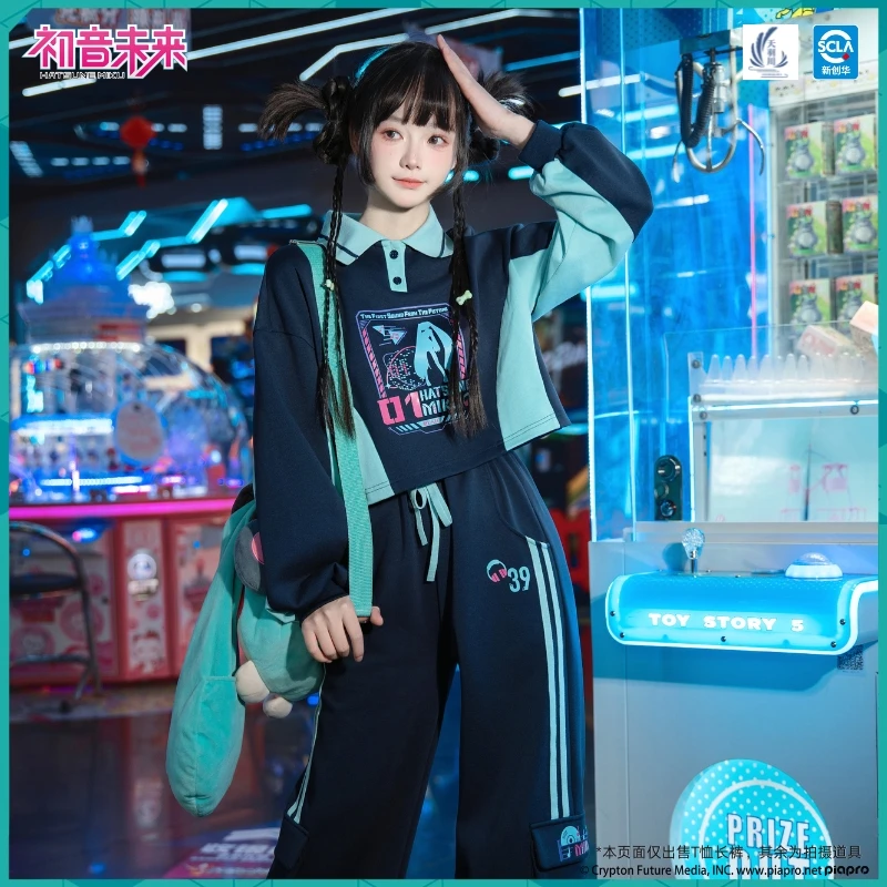 New Hatsune Miku Cosplay Polo Shirt Women Men Casual Trousers Blouse Collar T-shirt Pants Short Tops Spring Vocaloid Costume
New Hatsune Miku Cosplay Polo Shirt Women Men Casual Trousers Blouse Collar T-shirt Pants Short Tops Spring Vocaloid Costume