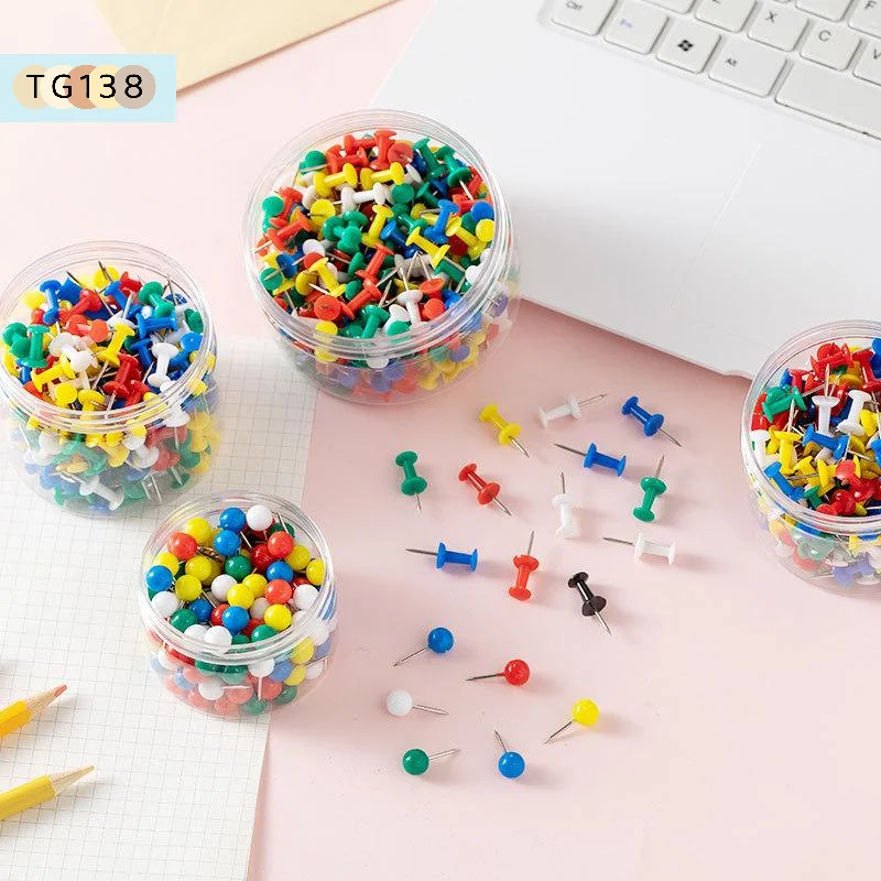 【New】100Pcs/box Assorted Making Thumb Tacks Multicolor Plastic Tacks Push Pins Cork Board Office School Stationery Supplies
【New】100Pcs/box Assorted Making Thumb Tacks Multicolor Plastic Tacks Push Pins Cork Board Office School Stationery Supplies