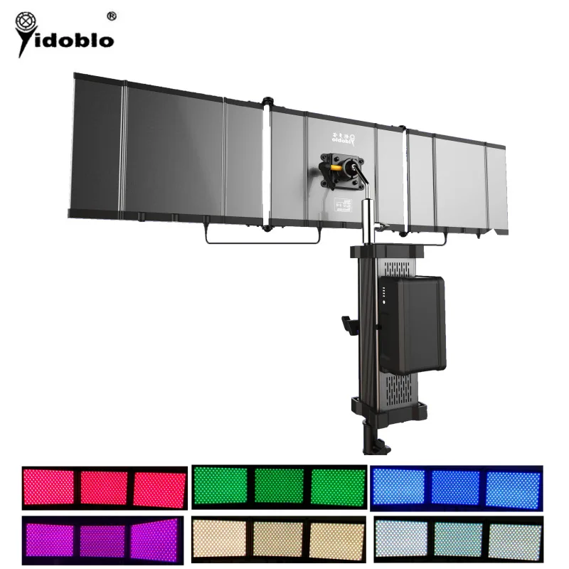 Yidoblo APP Control Slim Folding LED panels video light RGB LED ligthting durable Aluminum Body professional Foldable LED Lamp
Yidoblo APP Control Slim Folding LED panels video light RGB LED ligthting durable Aluminum Body professional Foldable LED Lamp