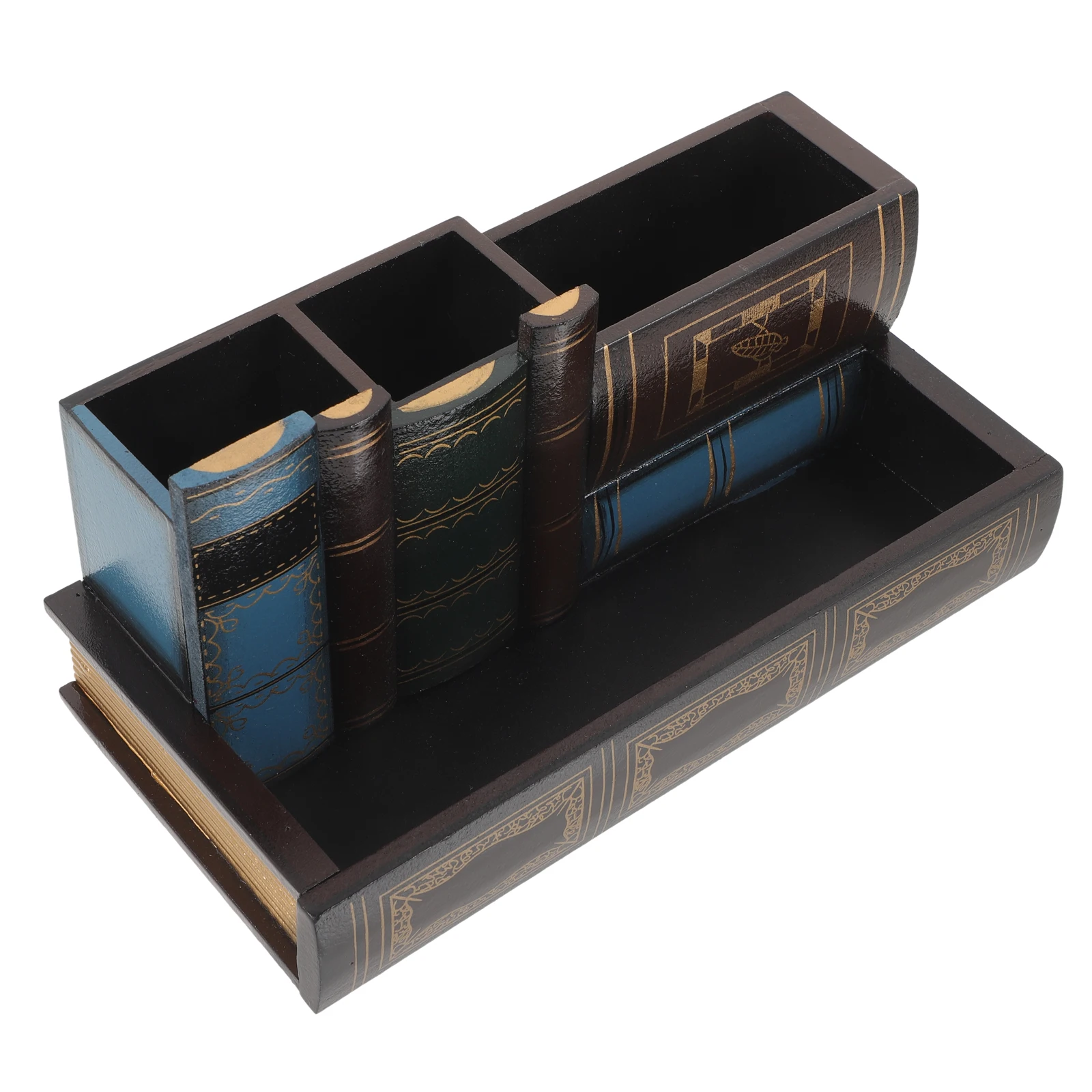 Book Shape Pen Holder Wood Retro Style Stationery Organizer Desk Accessory Storage Design
Book Shape Pen Holder Wood Retro Style Stationery Organizer Desk Accessory Storage Design