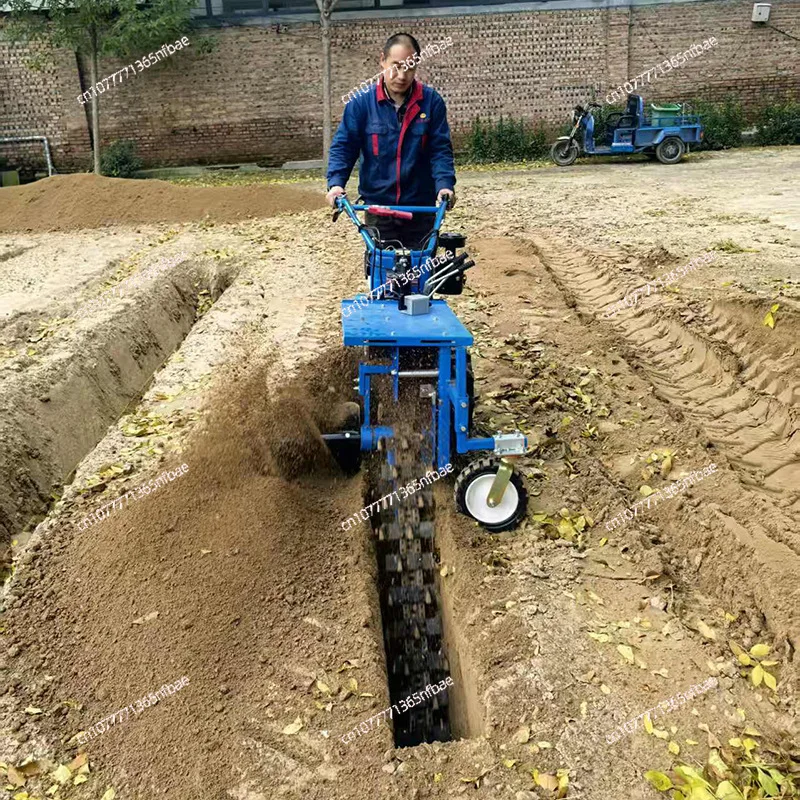 Handheld Chain Ditcher, Diesel Powered, Multifunctional Farm Trenching Machine for Cable & Pipeline
Handheld Chain Ditcher, Diesel Powered, Multifunctional Farm Trenching Machine for Cable & Pipeline