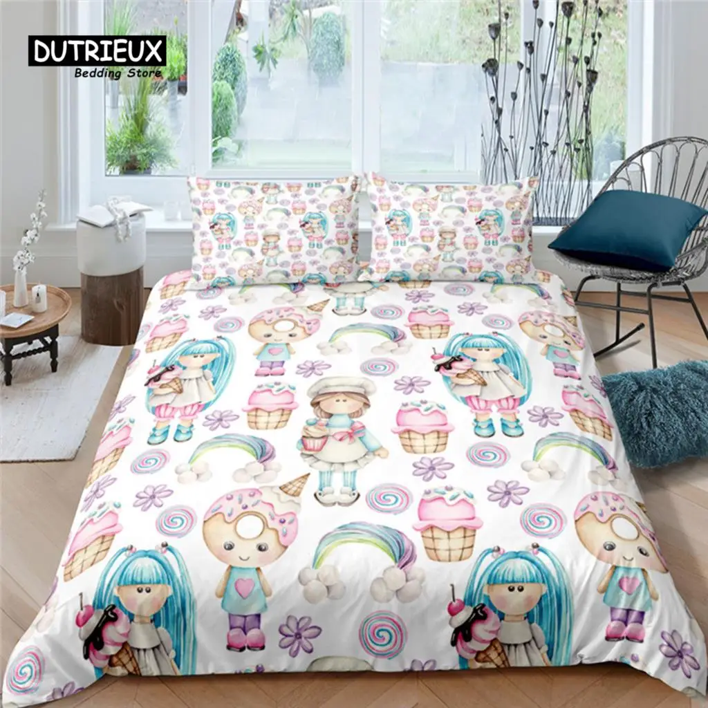 Home Living Luxury 3D Cute Girl Bedding Set Comfortable Duvet Cover Set Kids Bedding Set Queen and King EU/US/AU/UK Size
Home Living Luxury 3D Cute Girl Bedding Set Comfortable Duvet Cover Set Kids Bedding Set Queen and King EU/US/AU/UK Size