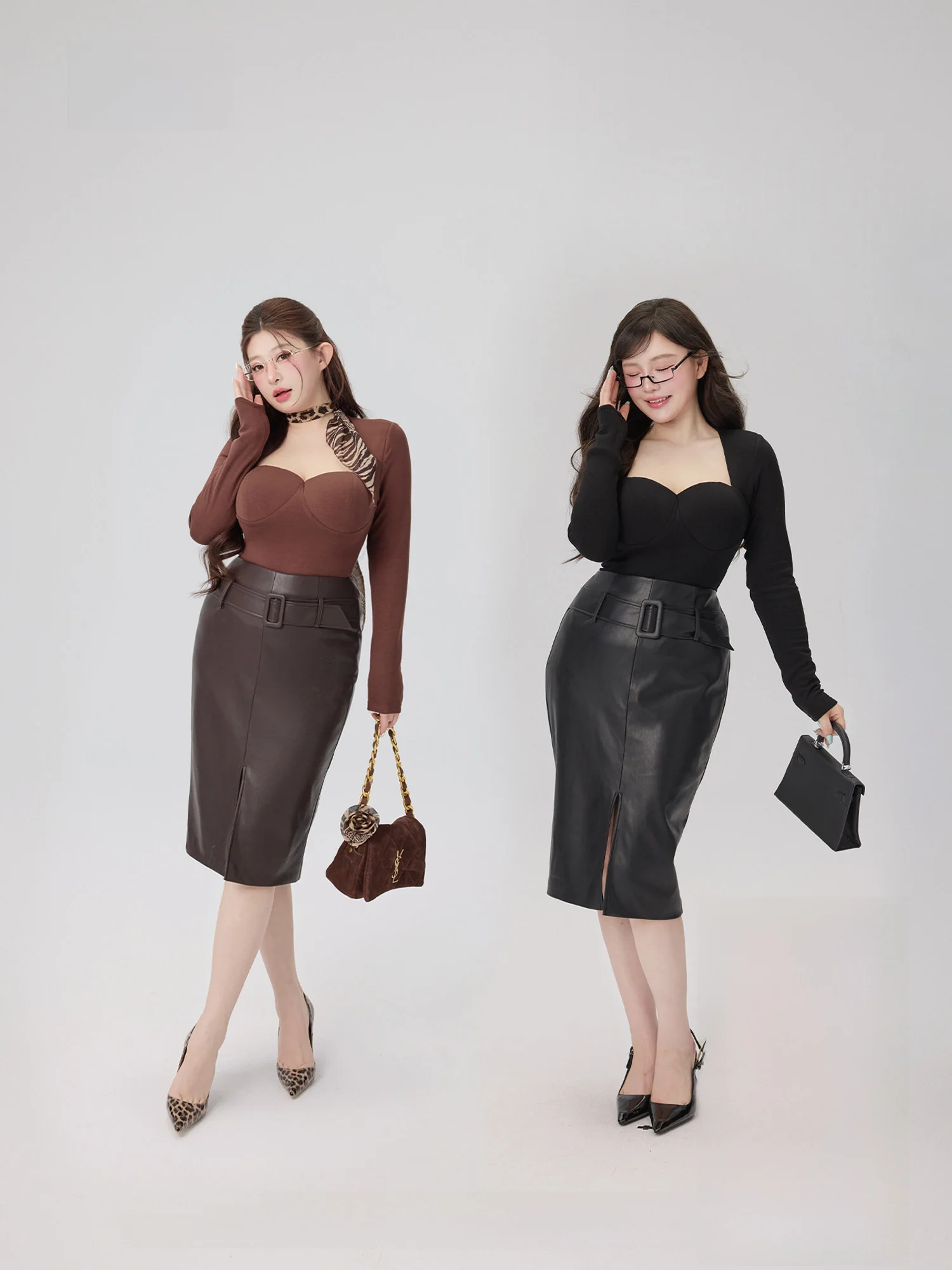 Spring Season Protein Leather Skirt Office Lady Series Red Wine Glass Skirt High Waist A-Line Simple Style Women's Skirt
Spring Season Protein Leather Skirt Office Lady Series Red Wine Glass Skirt High Waist A-Line Simple Style Women's Skirt