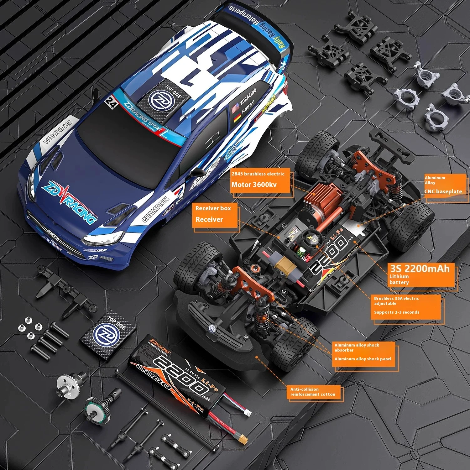 Zd Zhiding Rx12 1/12 Электрический раллийный автомобиль с дистанционным управлением, высокоскоростной бесщеточный полноприводный внедорожник для соревнований по бездорожью
Zd Zhiding Rx12 1/12 Электрический раллийный автомобиль с дистанционным управлением, высокоскоростной бесщеточный полноприводный внедорожник для соревнований по бездорожью