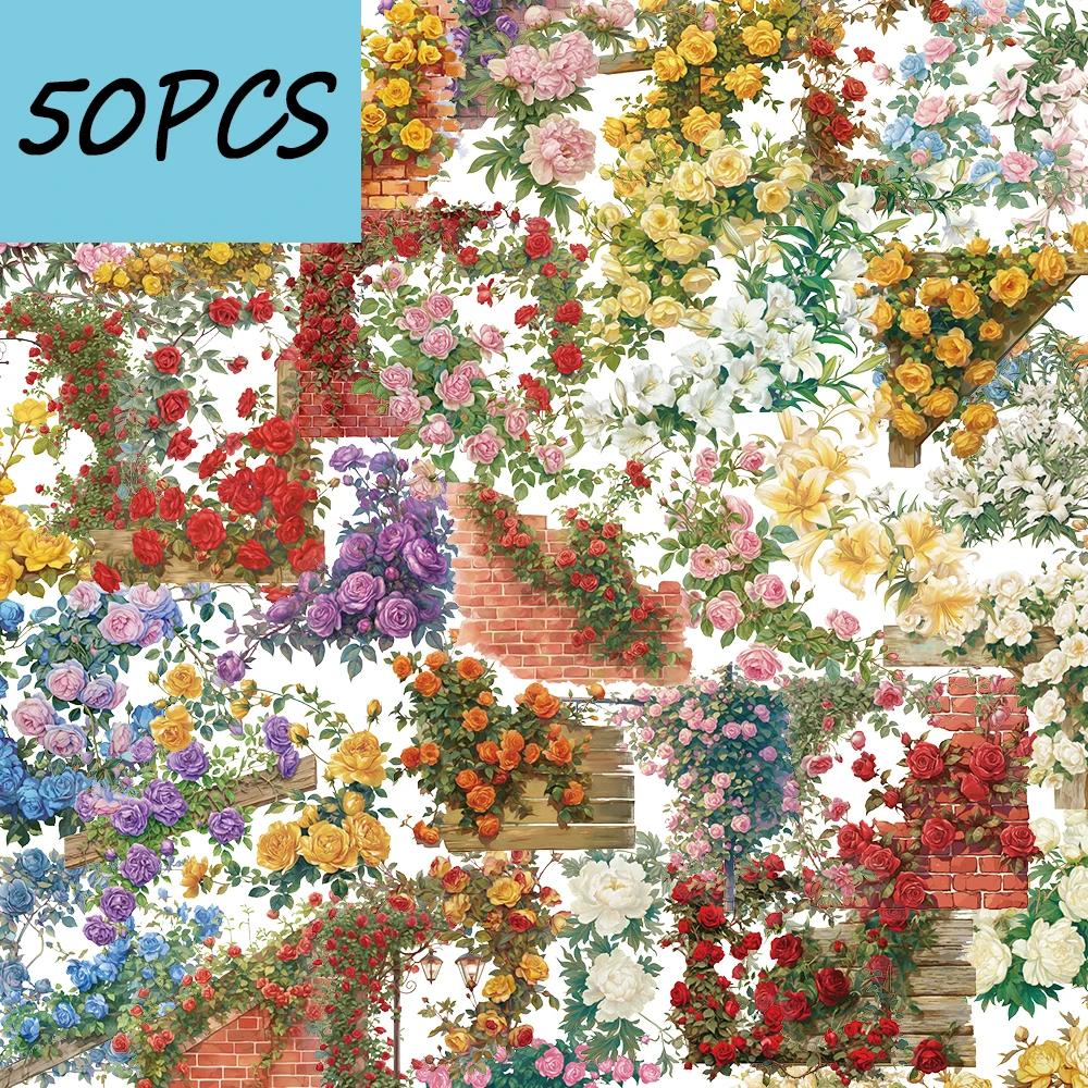 50 шт. винтажных наклеек с цветочными узорами, для украшения блокнотов, компьютеров, термокружек, водонепроницаемые наклейки из ПЭТ
50 шт. винтажных наклеек с цветочными узорами, для украшения блокнотов, компьютеров, термокружек, водонепроницаемые наклейки из ПЭТ