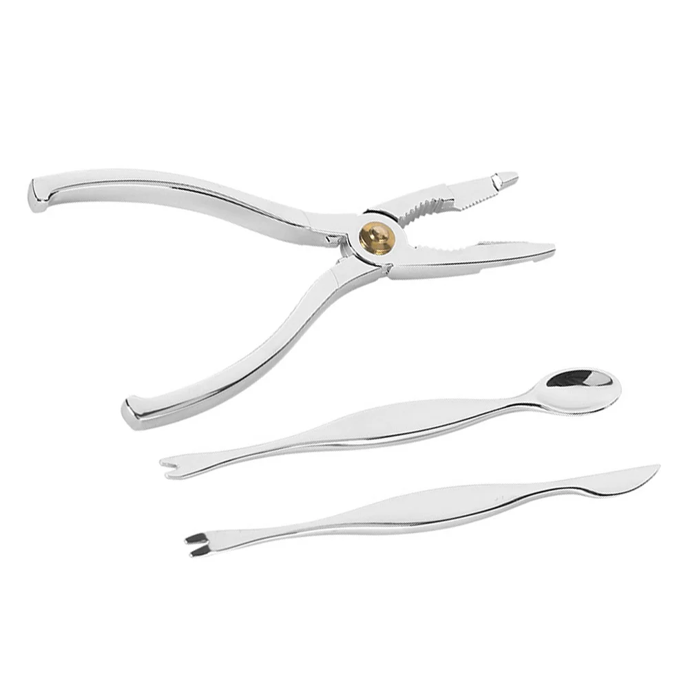 3 Pcs Crab Opener Peeling Tools Stainless Steel Eating Spoon Lightweight Smooth Anti Skid Grip Seafood Kitchen Utensils
3 Pcs Crab Opener Peeling Tools Stainless Steel Eating Spoon Lightweight Smooth Anti Skid Grip Seafood Kitchen Utensils