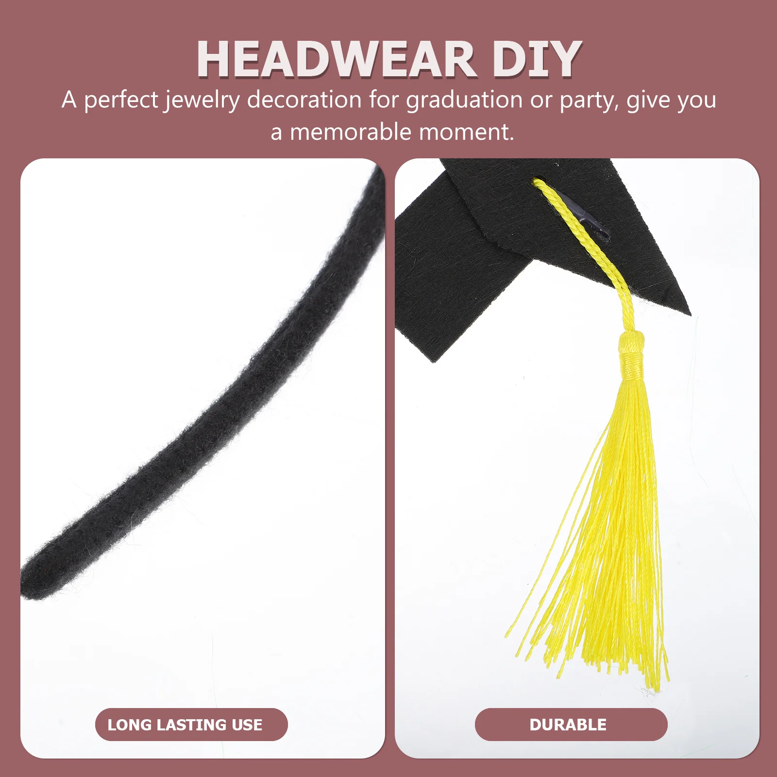 2Pcs Graduation Hair Band Doctorial Hat Design Fashionable Headband for Party Masquerade Wearable Decoration Memorable Moment
2Pcs Graduation Hair Band Doctorial Hat Design Fashionable Headband for Party Masquerade Wearable Decoration Memorable Moment