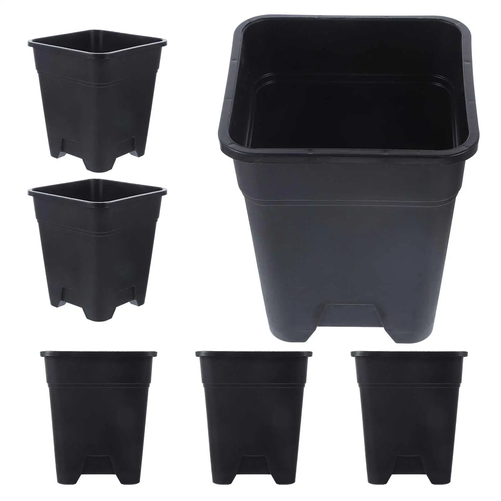 6pcs Black Plastic Root Control Plant Pots for Indoor Plants Nursery Starter Pots Easy Cleaning Replanting Garden Supplies
6pcs Black Plastic Root Control Plant Pots for Indoor Plants Nursery Starter Pots Easy Cleaning Replanting Garden Supplies