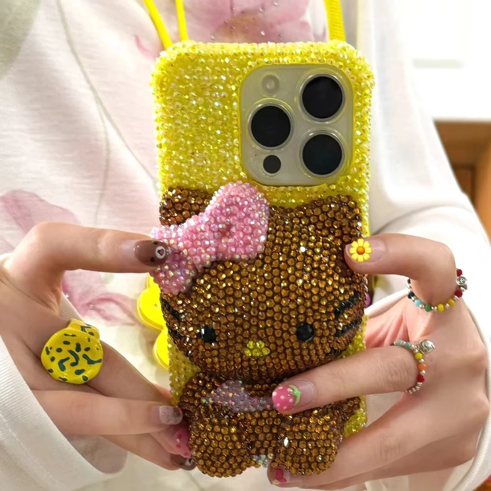 Kawaii Hello Kitty Rhinestone Bling Crystal Phone Case Chain for Iphone 16 12 13 14 15Pro Max X Xs Xr 7 8 Plus Se 2 3 10 Cartoon
Kawaii Hello Kitty Rhinestone Bling Crystal Phone Case Chain for Iphone 16 12 13 14 15Pro Max X Xs Xr 7 8 Plus Se 2 3 10 Cartoon