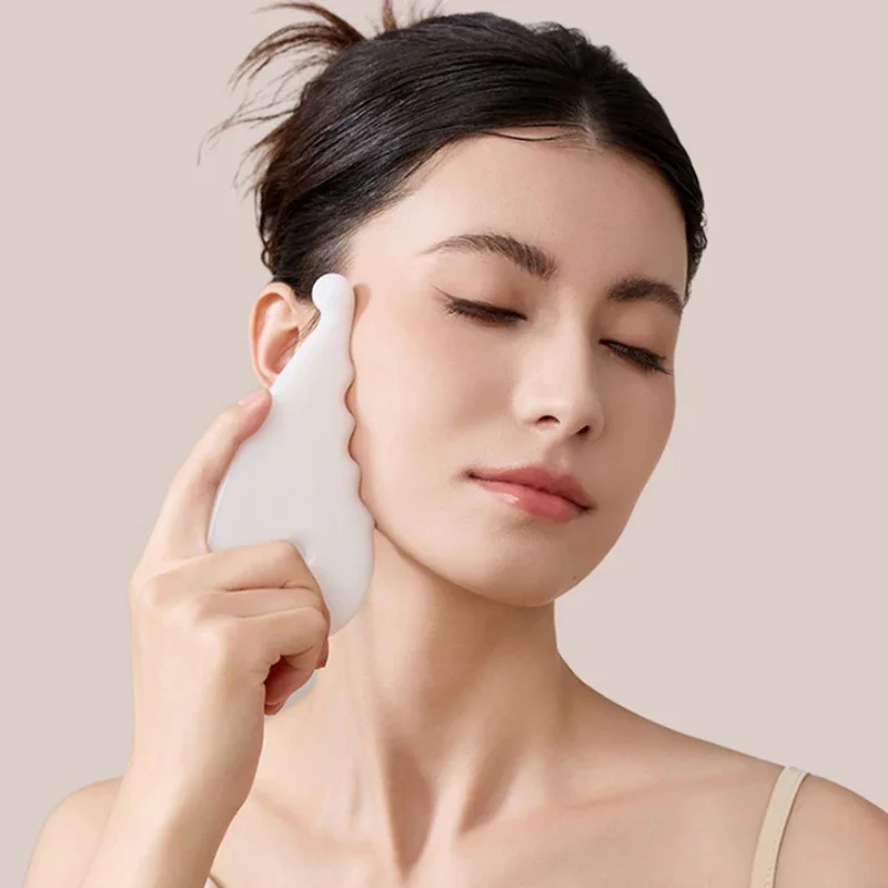 White Resin Scraping Board Facial Guasha Handheld Full Body Universal Type Acupoint Massager Lymphatic Drainage Massager
White Resin Scraping Board Facial Guasha Handheld Full Body Universal Type Acupoint Massager Lymphatic Drainage Massager