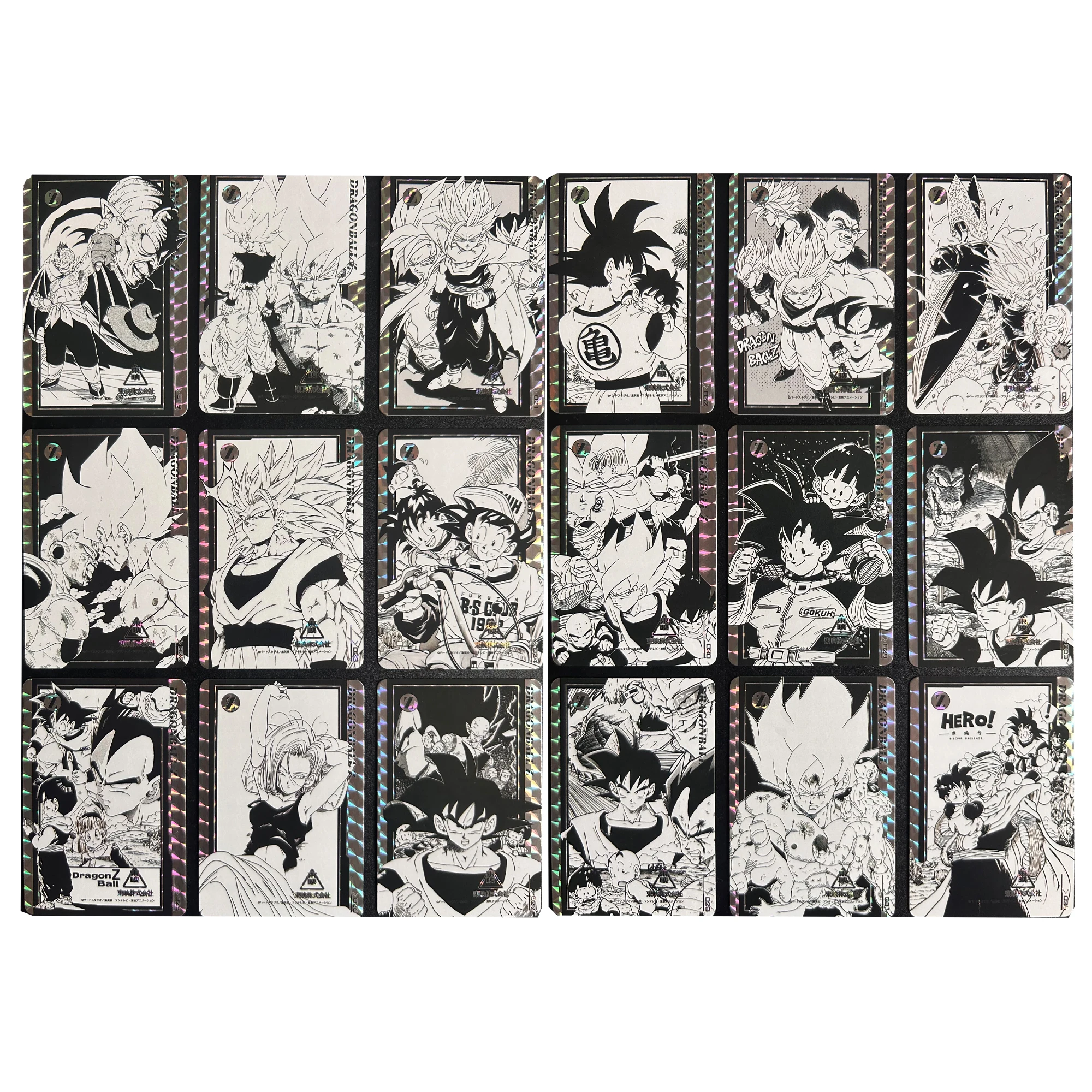 36Pcs/set Diy Self Made Dragon Ball Black and White Anime Collection Card Master Roshi Son Goku Anime Cards Gift Toys
36Pcs/set Diy Self Made Dragon Ball Black and White Anime Collection Card Master Roshi Son Goku Anime Cards Gift Toys