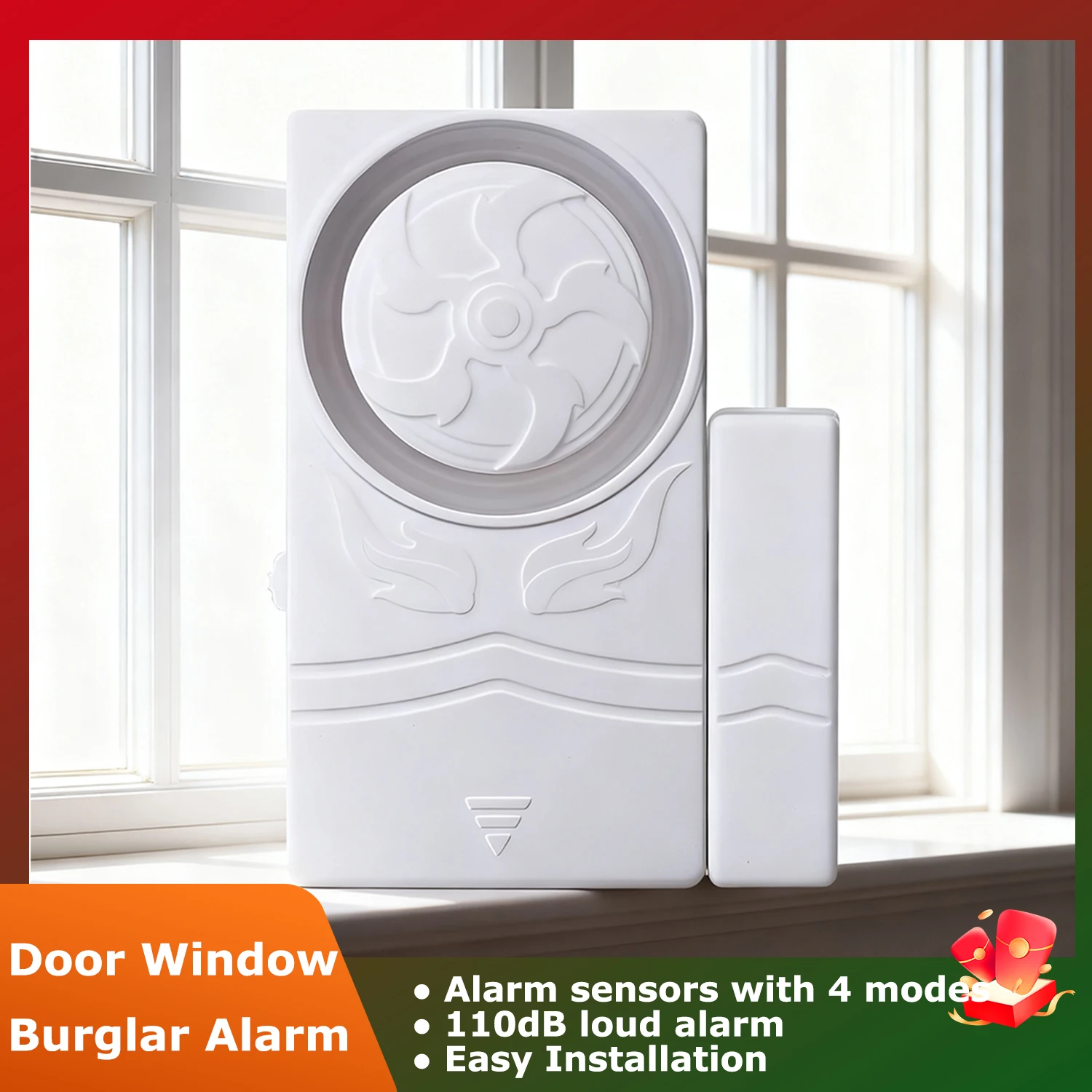 Door Window Alarm 110dB Magnetic Sensor Door Chime for Store Home Wireless Burglar Alarm Easy to Install
Door Window Alarm 110dB Magnetic Sensor Door Chime for Store Home Wireless Burglar Alarm Easy to Install