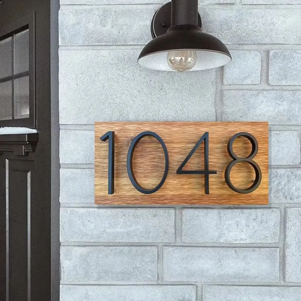 Modern Design Floating House Numbers Floating Design Outdoor Use Metal House Numbers Hanging Type Weatherproof Address Plaque
Modern Design Floating House Numbers Floating Design Outdoor Use Metal House Numbers Hanging Type Weatherproof Address Plaque