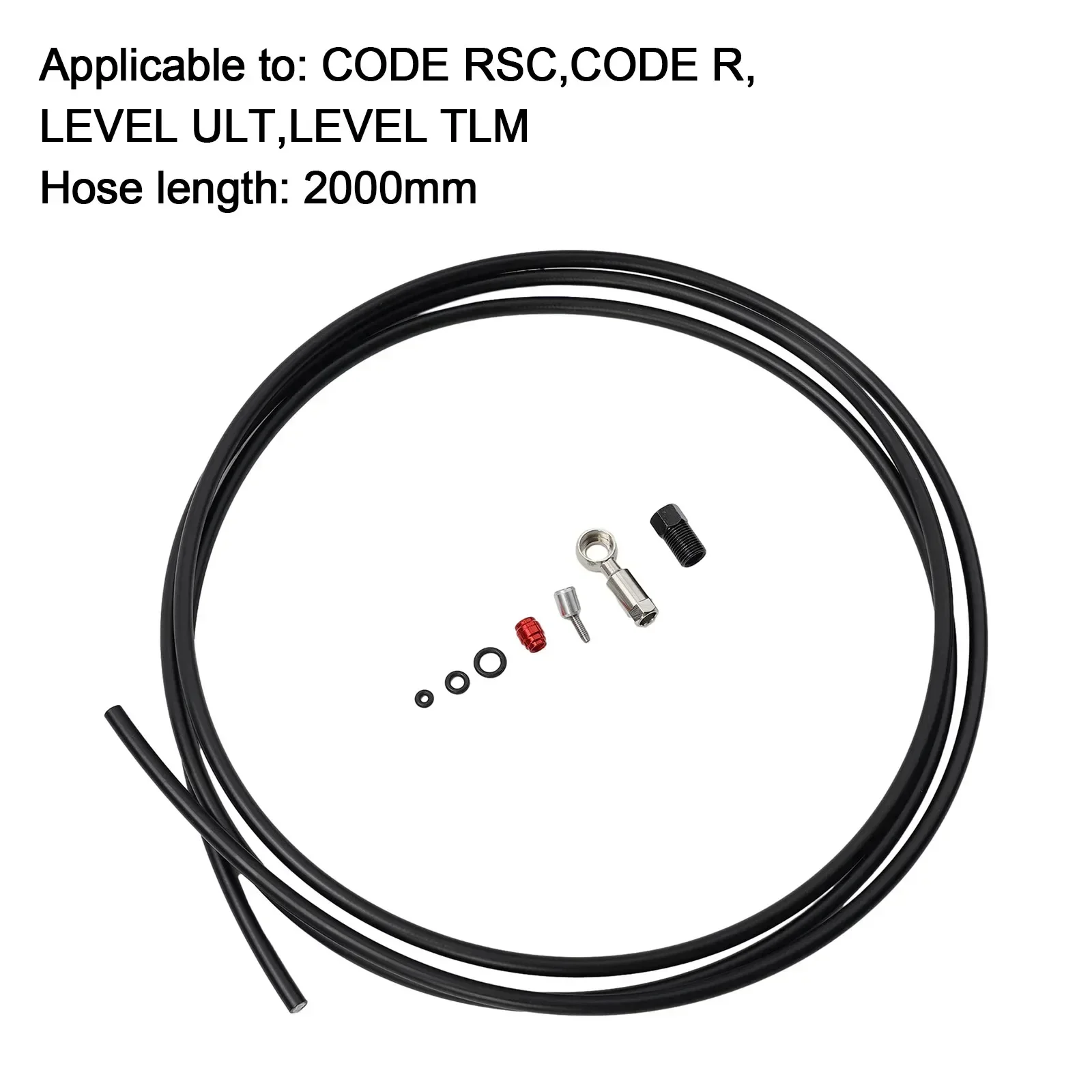 Bicycle Brake Hose Kit Fit For-Sram-CODE R LEVEL Rubber+Steel 2 Meter Bike Connector Set Black/Red/Blue/Green
Bicycle Brake Hose Kit Fit For-Sram-CODE R LEVEL Rubber+Steel 2 Meter Bike Connector Set Black/Red/Blue/Green