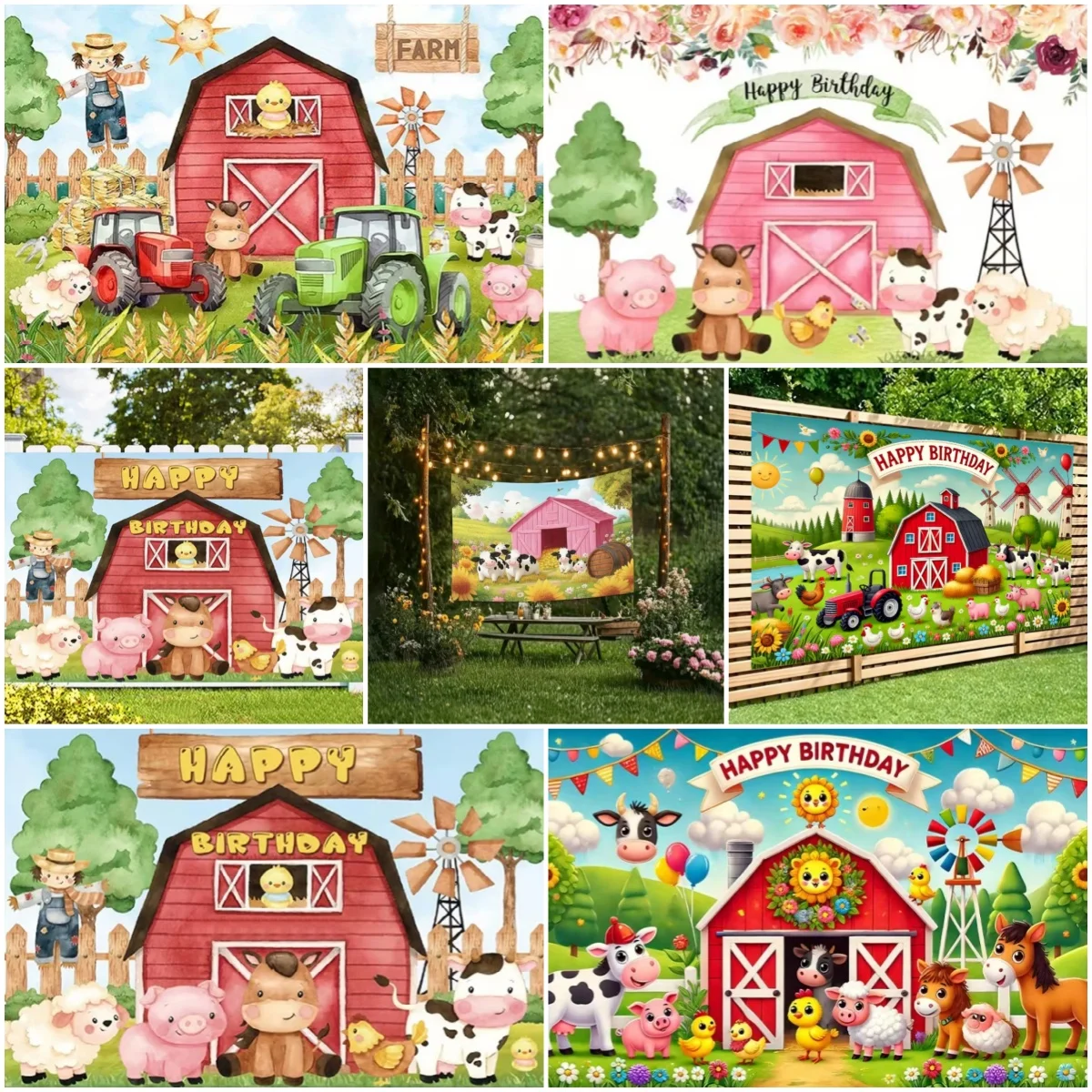 Cartoon Farm Theme Background Children Birthday Party Supplies Poster Cute Animal Photography Banner Baby Shower Decor Backdrop
Cartoon Farm Theme Background Children Birthday Party Supplies Poster Cute Animal Photography Banner Baby Shower Decor Backdrop