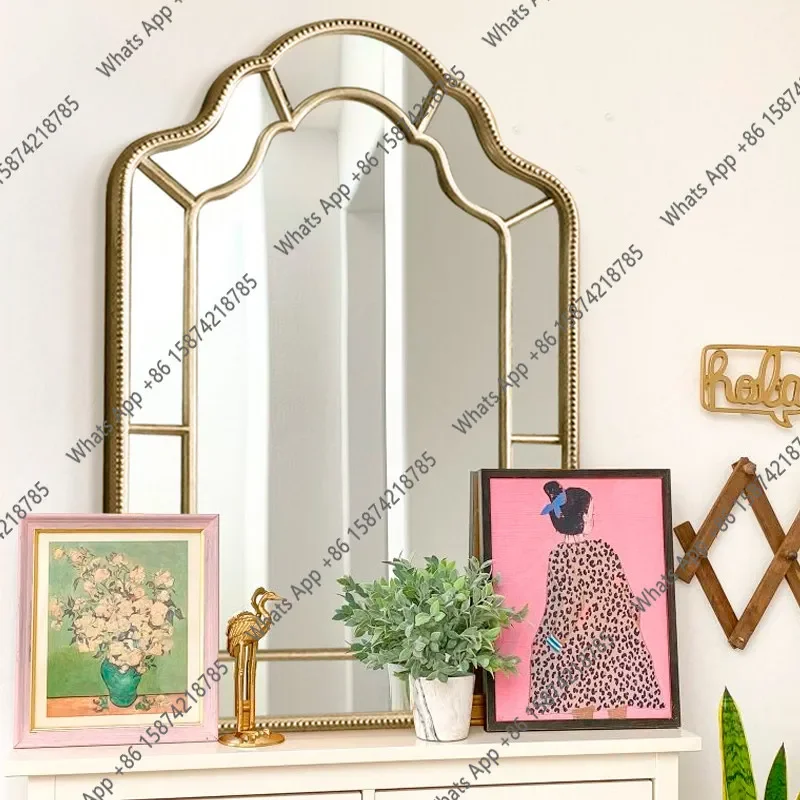 XX European Style Wall-mounted Toilet Bathroom Mirror Wall-mounted Wall French Makeup Mirror Retro Fireplace-side Vanity Mirror
XX European Style Wall-mounted Toilet Bathroom Mirror Wall-mounted Wall French Makeup Mirror Retro Fireplace-side Vanity Mirror