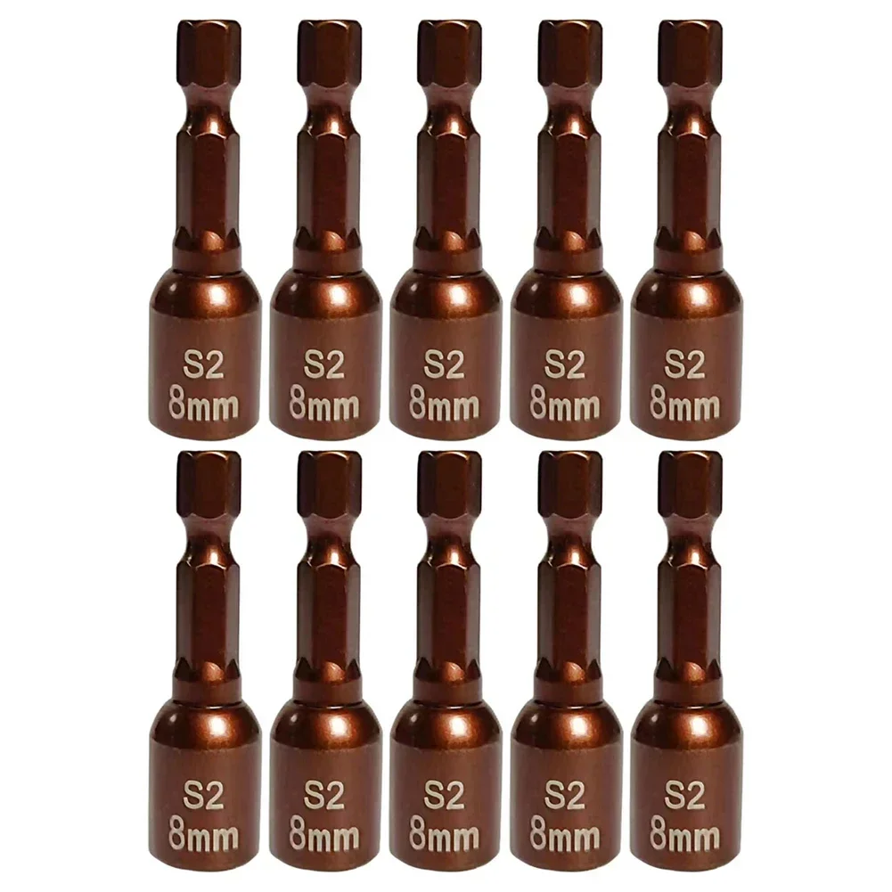 10pc Socket Adapter 8mm Magnetic Nuts Screwdriver Socket Bit Hex Shank Drivers Adapters Socket Hand Tool Steel Part 1/4" Hex Kit
10pc Socket Adapter 8mm Magnetic Nuts Screwdriver Socket Bit Hex Shank Drivers Adapters Socket Hand Tool Steel Part 1/4" Hex Kit