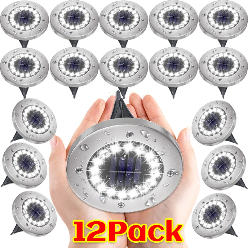 4/8/12Pack Solar Lights Outdoor Underground Lamp Spotlight Buried Solar Light for Home Garden Lawn Yard Decoration White Light
4/8/12Pack Solar Lights Outdoor Underground Lamp Spotlight Buried Solar Light for Home Garden Lawn Yard Decoration White Light