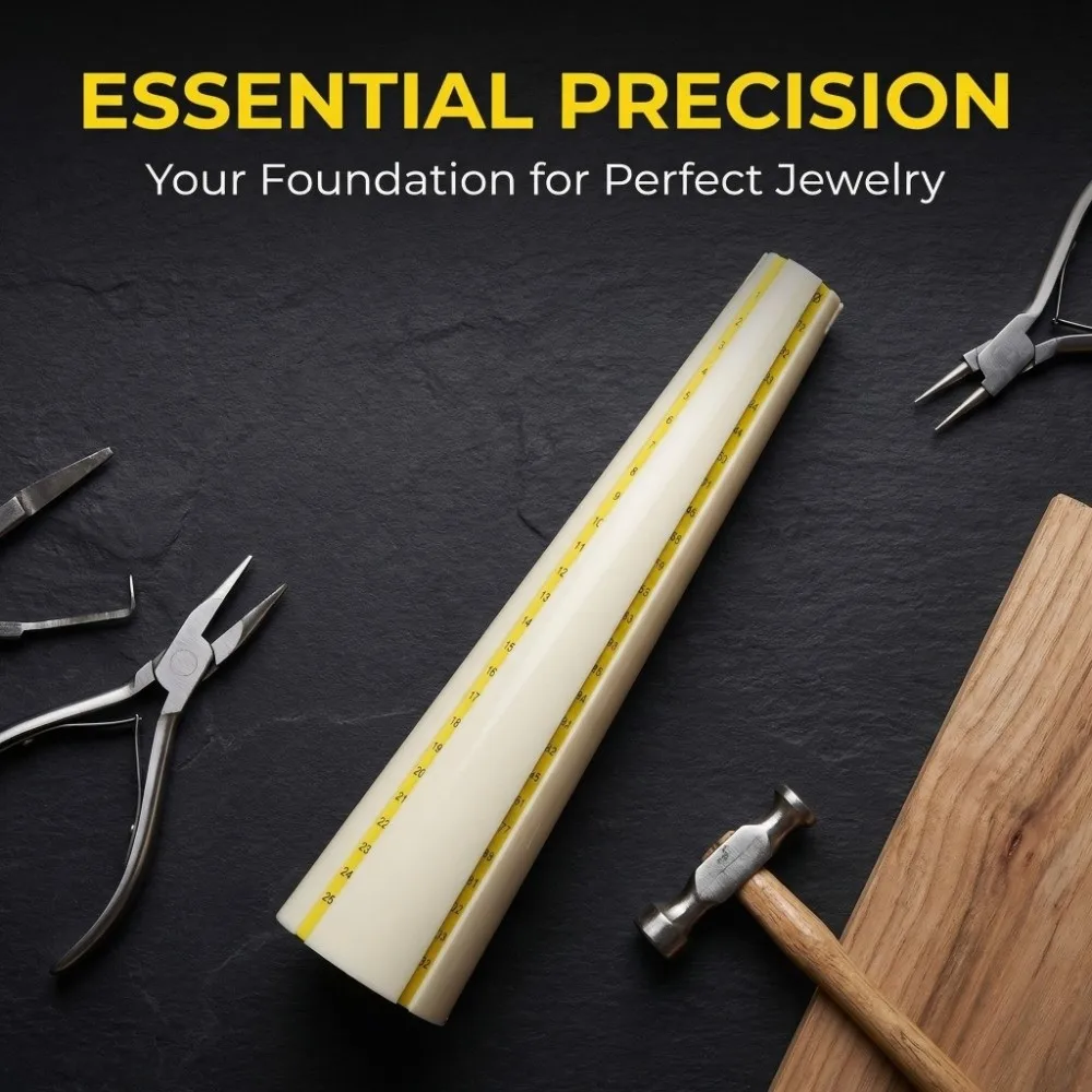 Lightweight Plastic Bracelet Mandrel Round High Quality Jewelry Tool Multi-use Durable Ring Stick Jewelry Making
Lightweight Plastic Bracelet Mandrel Round High Quality Jewelry Tool Multi-use Durable Ring Stick Jewelry Making