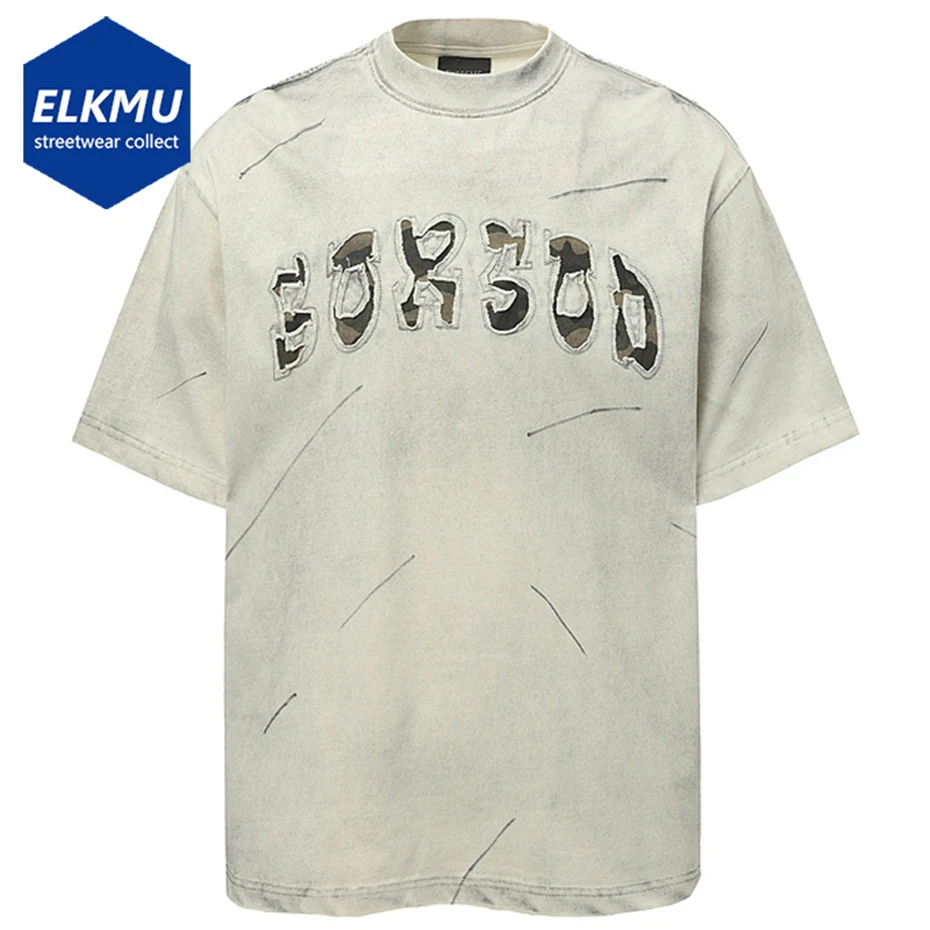 Camouflage Patchwork T Shirts Men's Vintage Harajuku Oversized T-shirt Summer Casual Loose Tee Tops Streetwear Hip Hop Tshirt
Camouflage Patchwork T Shirts Men's Vintage Harajuku Oversized T-shirt Summer Casual Loose Tee Tops Streetwear Hip Hop Tshirt