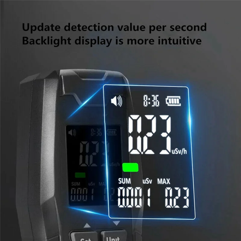 A55F-Nuclear Radiation Tester Plastic 0.01Usv/H-9999Usv/H Detection Range 48Kev-3.0Mev Energy Portable Safety Monitor For Home U
A55F-Nuclear Radiation Tester Plastic 0.01Usv/H-9999Usv/H Detection Range 48Kev-3.0Mev Energy Portable Safety Monitor For Home U