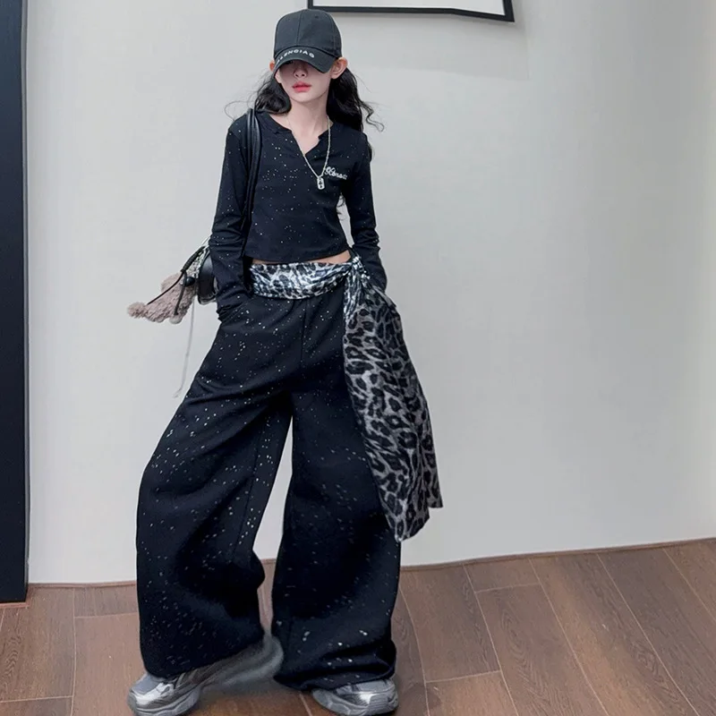 Комплект из двух предметов для девочек-подростков, осенний детский топ с буквенным принтом для девочек, детский комплект с поясом с леопардовым принтом для девочек, От 4 до 14 лет, комплект с блестками для девочек
Комплект из двух предметов для девочек-подростков, осенний детский топ с буквенным принтом для девочек, детский комплект с поясом с леопардовым принтом для девочек, От 4 до 14 лет, комплект с блестками для девочек