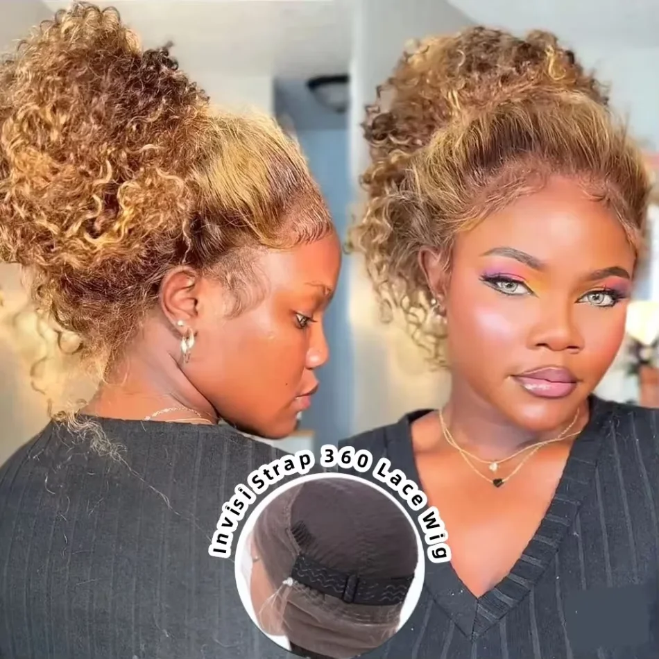 4/27 Highlight 360 Full Lace Wig Human Hair 250% Density Invisible Strap Curly Deep Wave 4/27 Colored 360 Lace Frontal Wig
4/27 Highlight 360 Full Lace Wig Human Hair 250% Density Invisible Strap Curly Deep Wave 4/27 Colored 360 Lace Frontal Wig