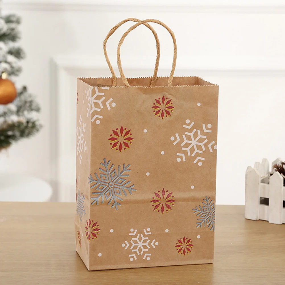 20Pcs Christmas Kraft Paper Gift Bags Snowflake Pattern Paper Handle Holiday Xmas Party Supplies Candy Treat Bags
20Pcs Christmas Kraft Paper Gift Bags Snowflake Pattern Paper Handle Holiday Xmas Party Supplies Candy Treat Bags