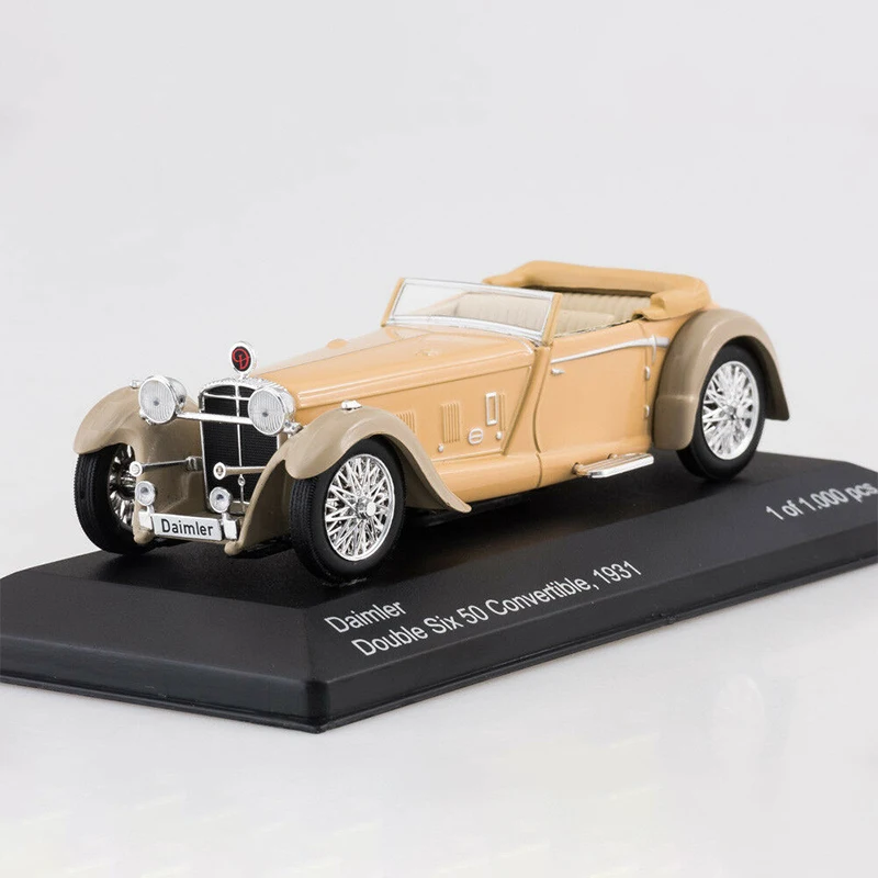Diecast Original 1:43 Scale DAIMLER DOUBLE SIX 50 1931 Simulation Alloy Car Model Static Display Collectible Toy Gift Decoration
Diecast Original 1:43 Scale DAIMLER DOUBLE SIX 50 1931 Simulation Alloy Car Model Static Display Collectible Toy Gift Decoration