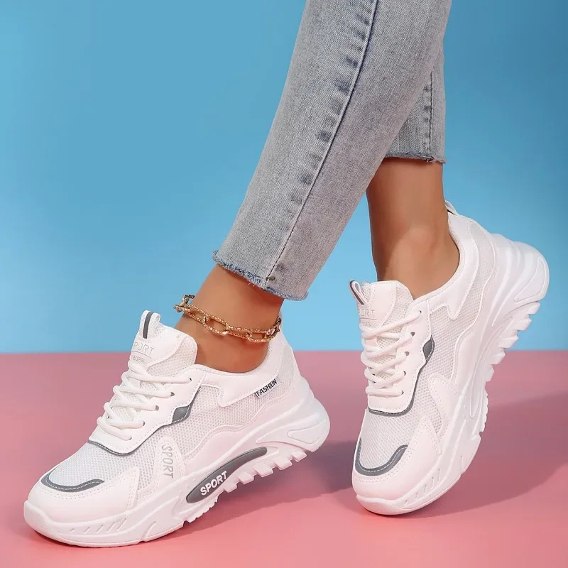 Spring Autumn Women's Casual Shoes Mesh Upper Lace-up Flat Sole Women's Sports Shoes Leisure Running Classic Zapatillas De Mujer
Spring Autumn Women's Casual Shoes Mesh Upper Lace-up Flat Sole Women's Sports Shoes Leisure Running Classic Zapatillas De Mujer