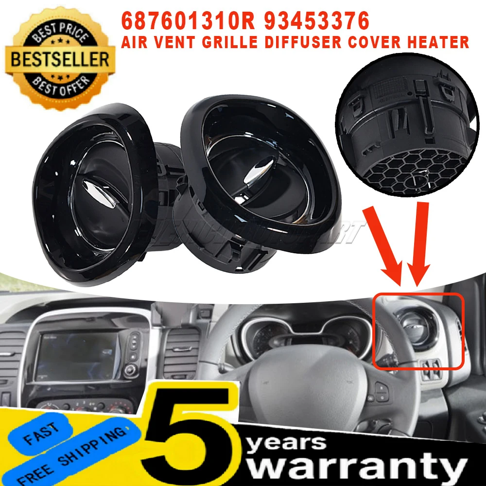 687601310R For Opel/Vauxhall Vivaro Renault Captur Clio MK4 Trafic MK3 New Air Vent Grille Diffuser Cover Heater car accessories
687601310R For Opel/Vauxhall Vivaro Renault Captur Clio MK4 Trafic MK3 New Air Vent Grille Diffuser Cover Heater car accessories