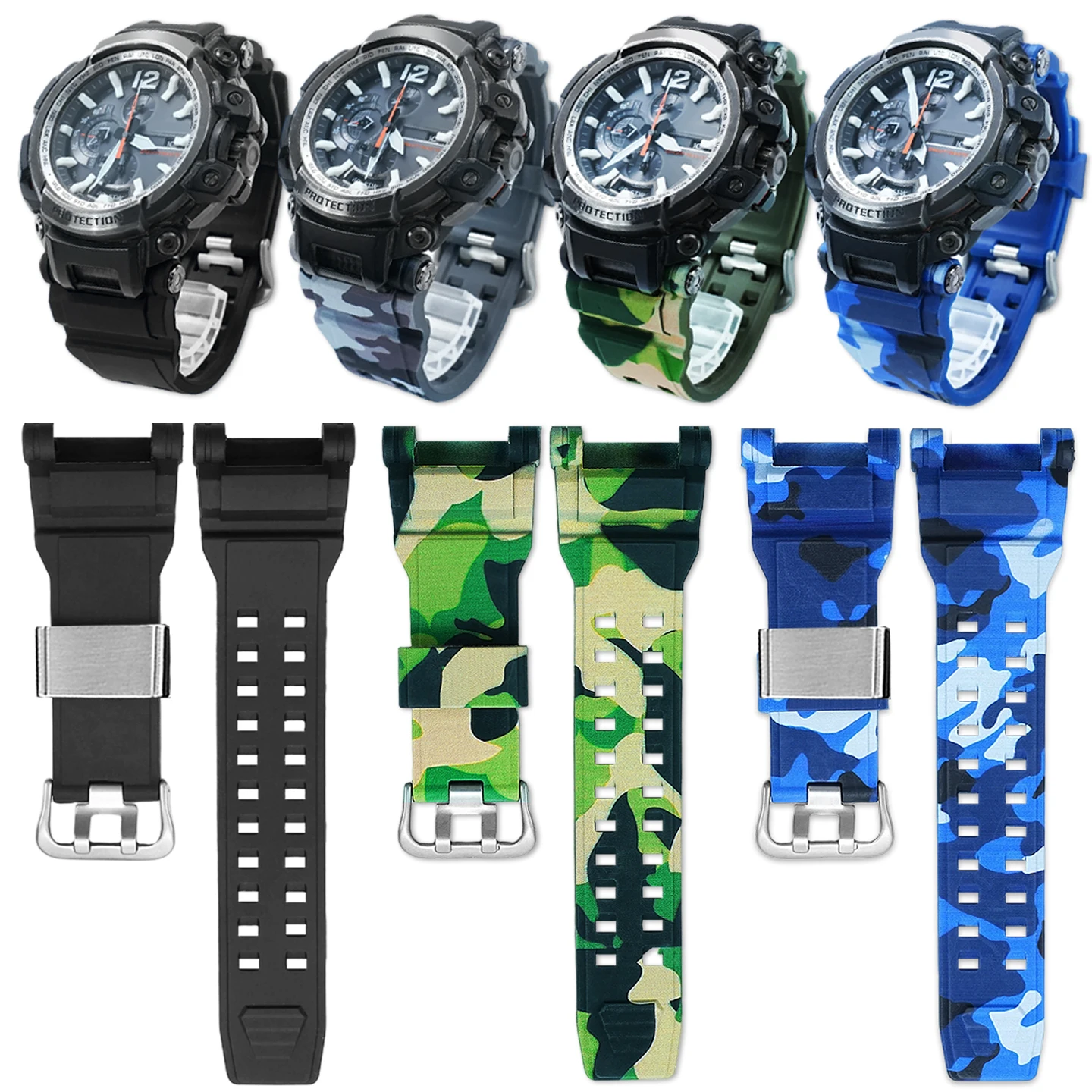 For Casio 5502 GPW-2000 band Soft Resin silicone watchband for G-Shock GPW-2000 waterproof rubber strap men camouflage bracelet
For Casio 5502 GPW-2000 band Soft Resin silicone watchband for G-Shock GPW-2000 waterproof rubber strap men camouflage bracelet