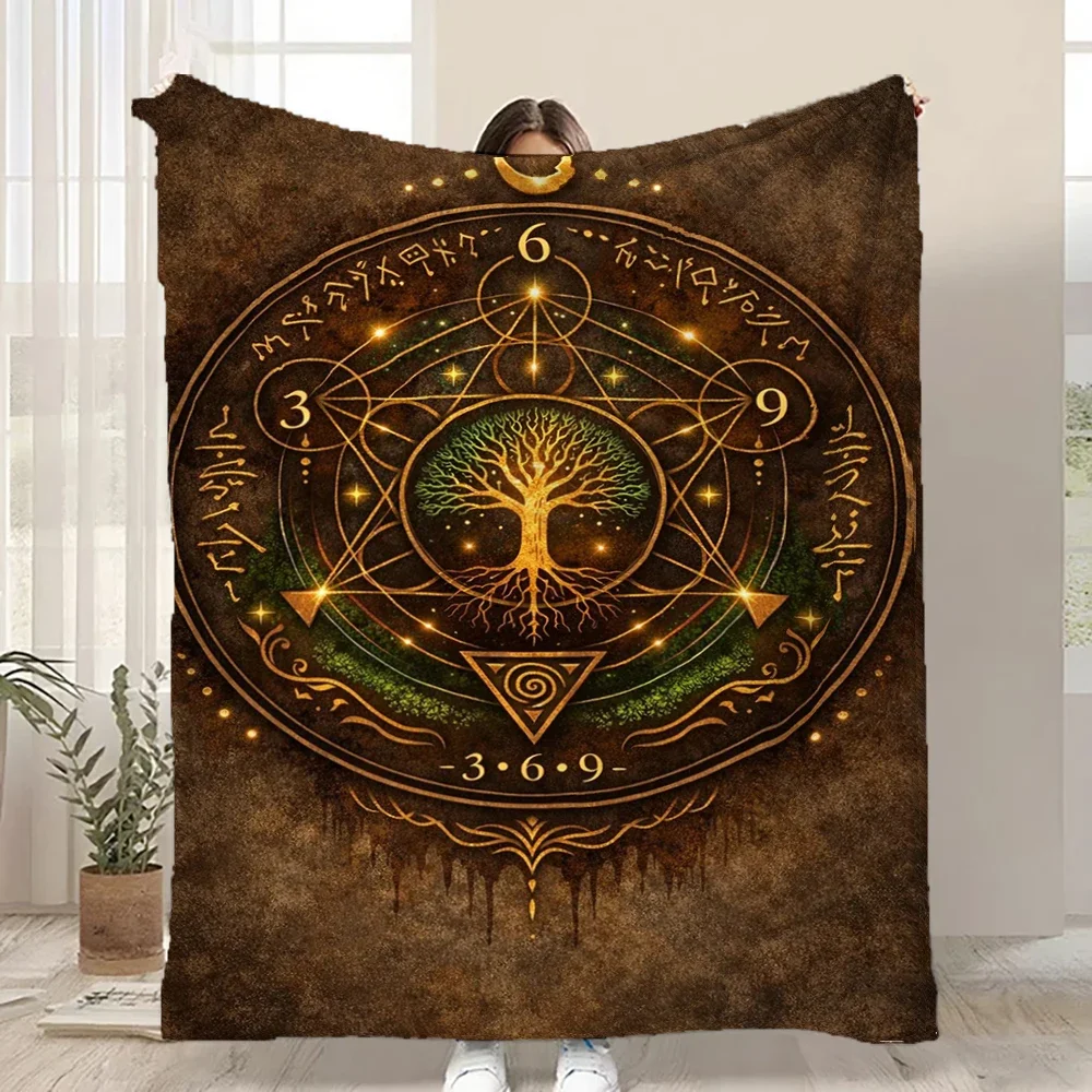 Vintage Tree of Life Flannel Blanket Mystical Magic Circle Throw Soft Warm Cozy for Sofa Bed Home Decor All Season
Vintage Tree of Life Flannel Blanket Mystical Magic Circle Throw Soft Warm Cozy for Sofa Bed Home Decor All Season