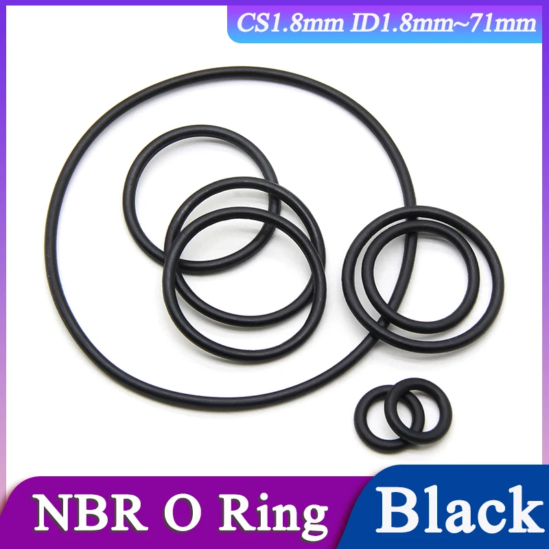 10/50pcs NBR Nitrile Rubber O-Rings Black CS1.8mm ID1.8mm~71mm Seal Waterproof Oil Wear o ring Automotive Machine Plumbin Gasket
10/50pcs NBR Nitrile Rubber O-Rings Black CS1.8mm ID1.8mm~71mm Seal Waterproof Oil Wear o ring Automotive Machine Plumbin Gasket