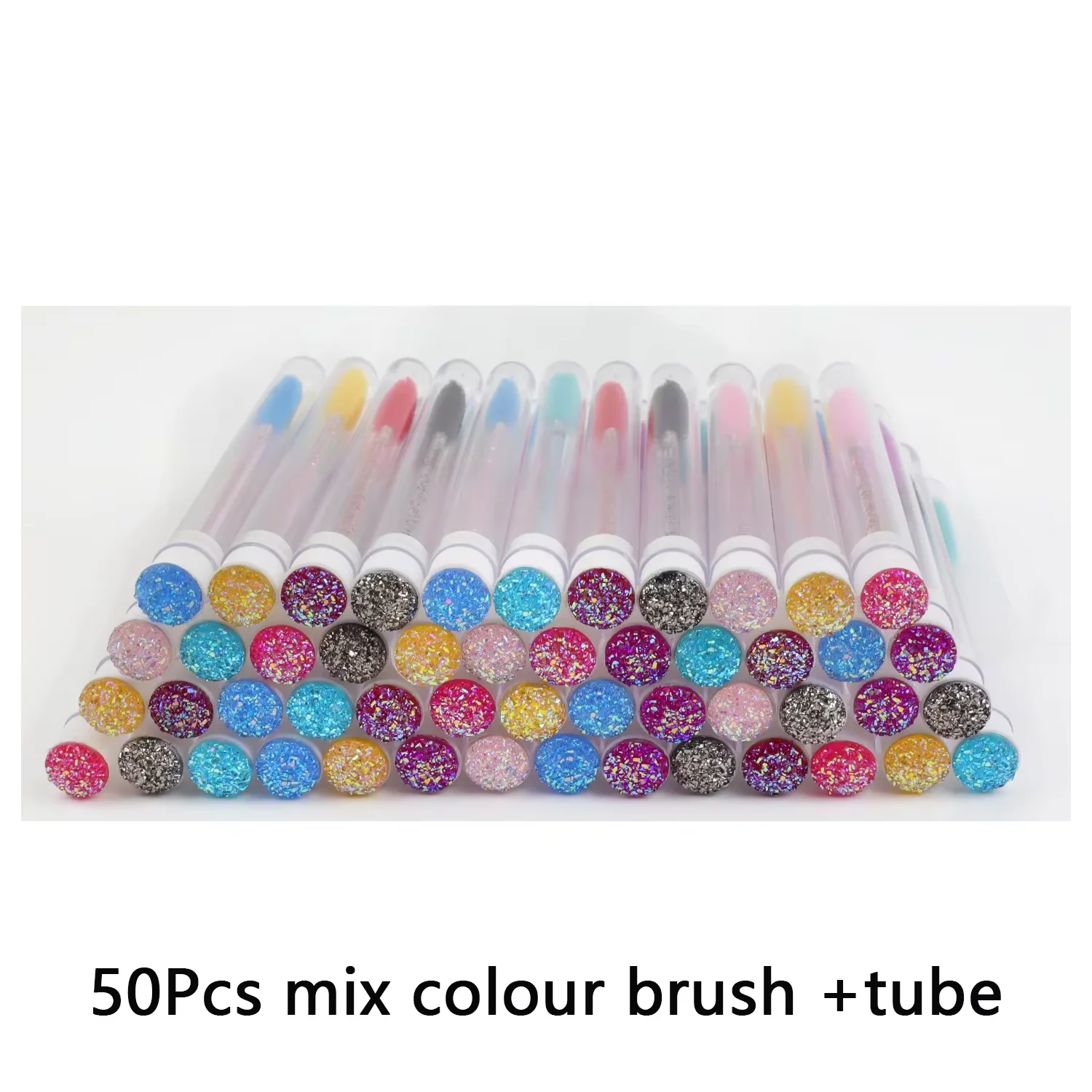 TDANCE 50pcs Eyelash Brushes Disposable Eyelash Extension Eyebrow Brush Tube With Diamond Dust-proof Professional Makeup Tools
TDANCE 50pcs Eyelash Brushes Disposable Eyelash Extension Eyebrow Brush Tube With Diamond Dust-proof Professional Makeup Tools