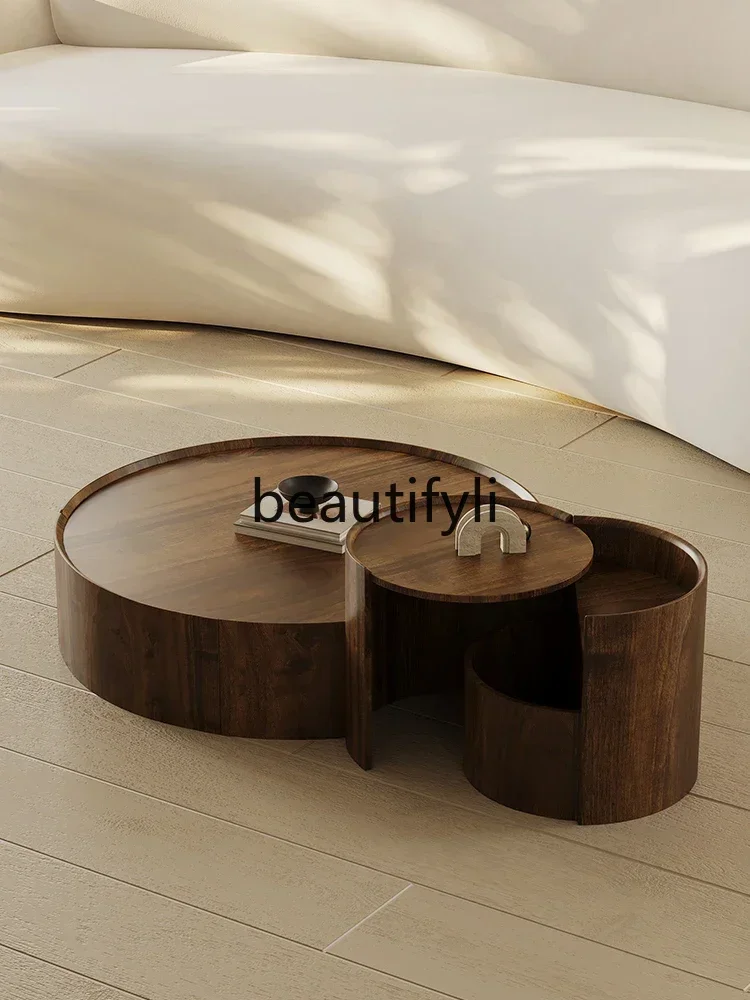 French coffee table living room new home light luxury high sense round creative retro
French coffee table living room new home light luxury high sense round creative retro
