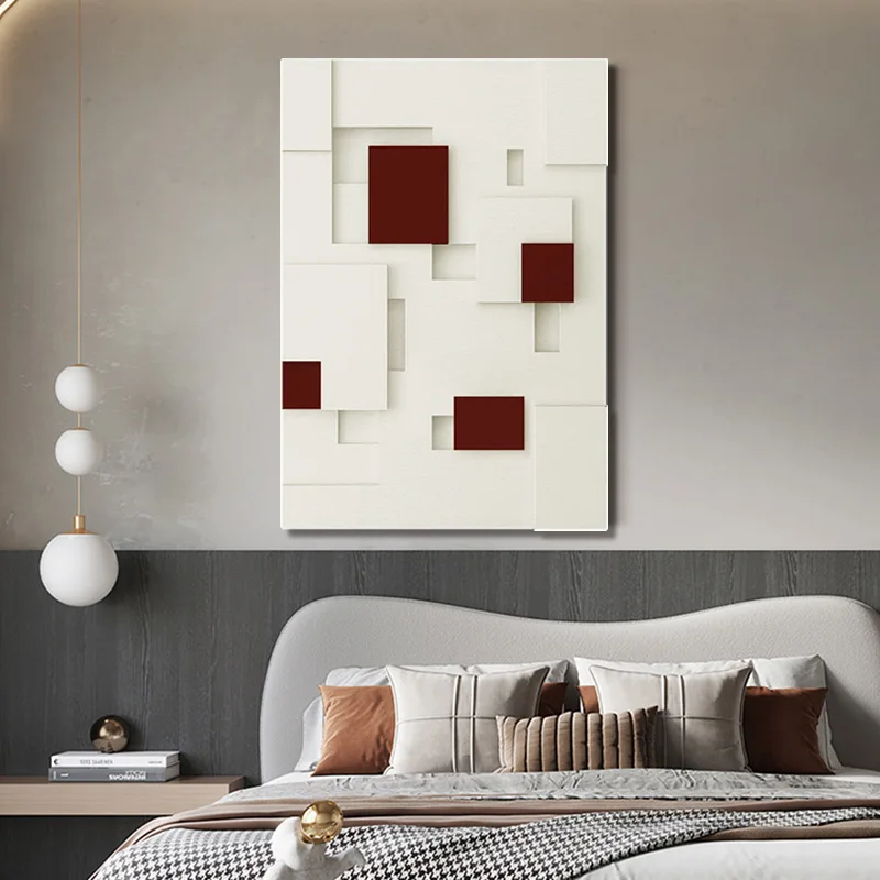 Abstract three-dimensional geometric pattern art living room sofa background wall high-end canvas painting
Abstract three-dimensional geometric pattern art living room sofa background wall high-end canvas painting