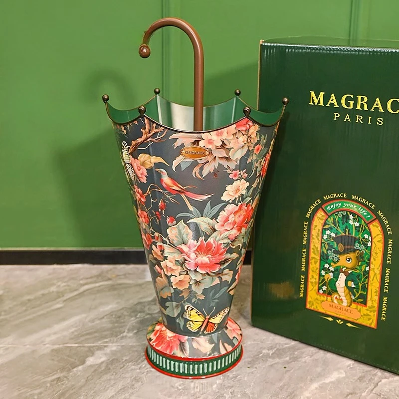 Винтажный креативный держатель для зонта, высокоэстетическая подставка для цветочного горшка для домашнего декора, подставка для зонта для прихожей, крыльца
Винтажный креативный держатель для зонта, высокоэстетическая подставка для цветочного горшка для домашнего декора, подставка для зонта для прихожей, крыльца