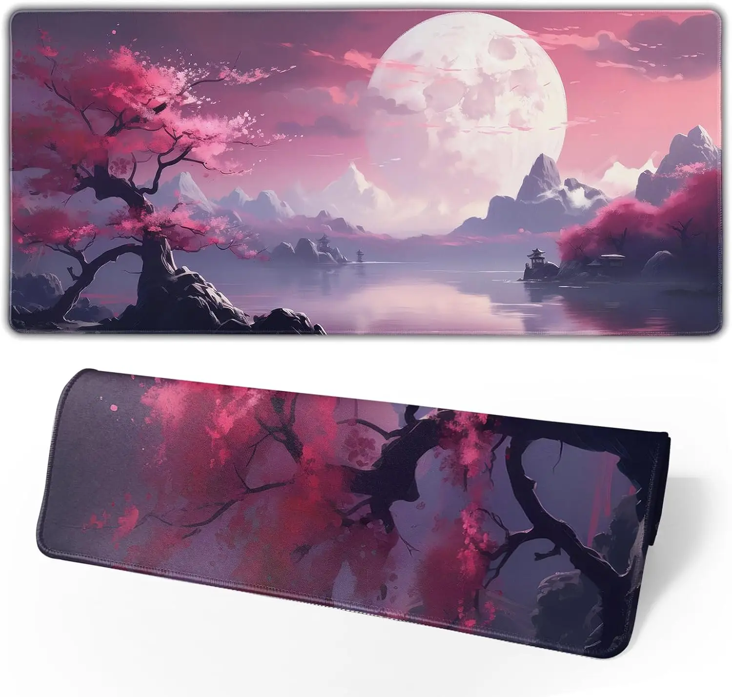 Watercolor Japanese Large Gaming Mouse Pad, Extended Keyboard Mat with Non-Slip Base Stitched Edge for Desk Home Office Use
Watercolor Japanese Large Gaming Mouse Pad, Extended Keyboard Mat with Non-Slip Base Stitched Edge for Desk Home Office Use