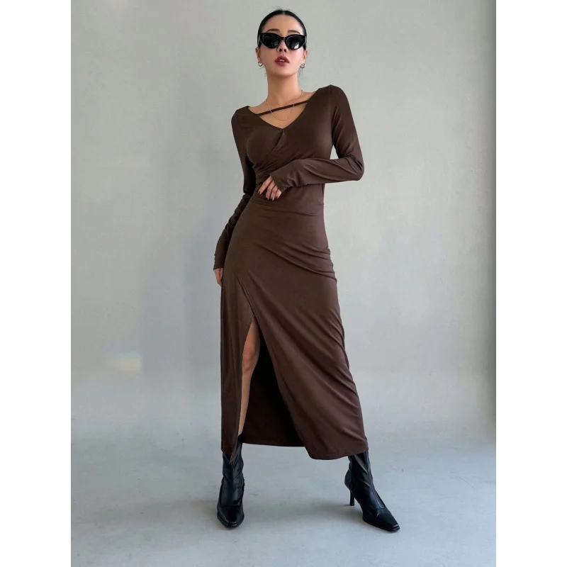 2025 New Elegant High Sense Women's Knitted Dress Split Sexy Sheath Slim Fit Dress C001
2025 New Elegant High Sense Women's Knitted Dress Split Sexy Sheath Slim Fit Dress C001